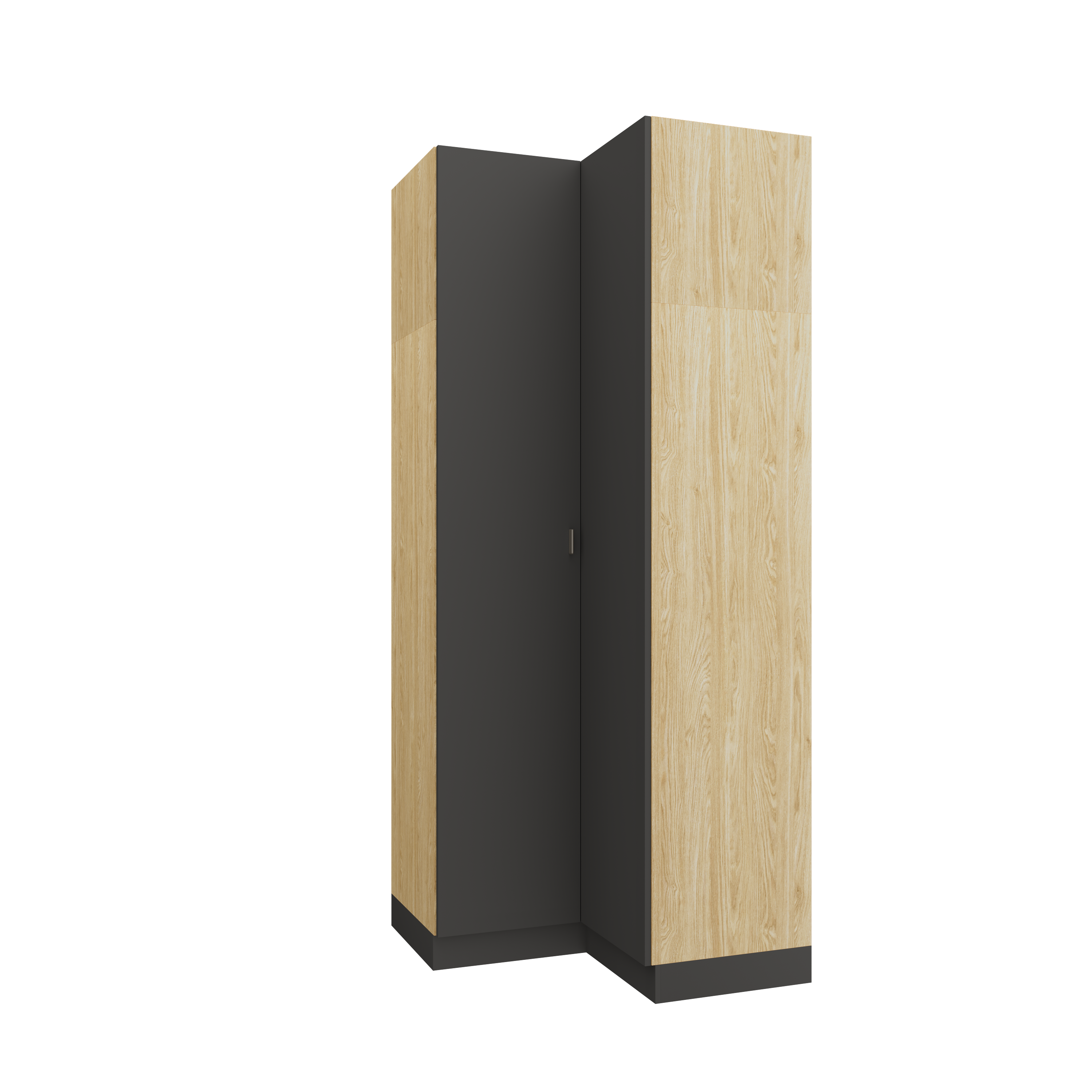 SLEEP VARIA Customizable Bedroom Build-in System – Oiled Oak / Graphite