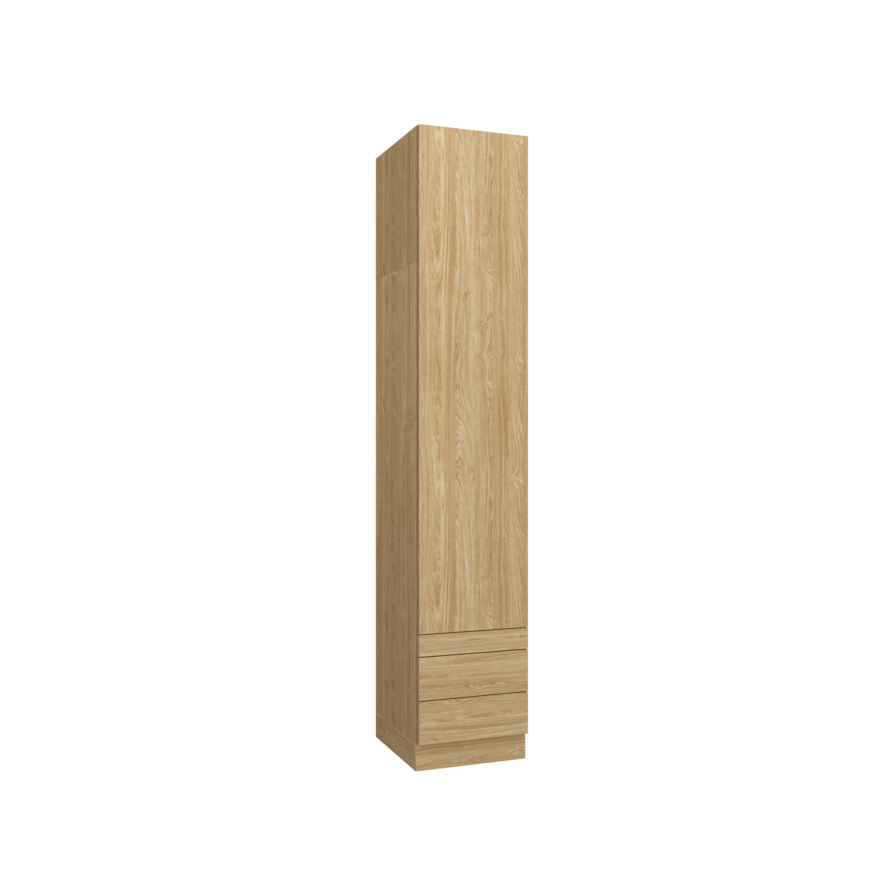 SLEEP VARIA Customizable Bedroom Build-in System with Nightstands – Oiled Oak / Oiled Oak