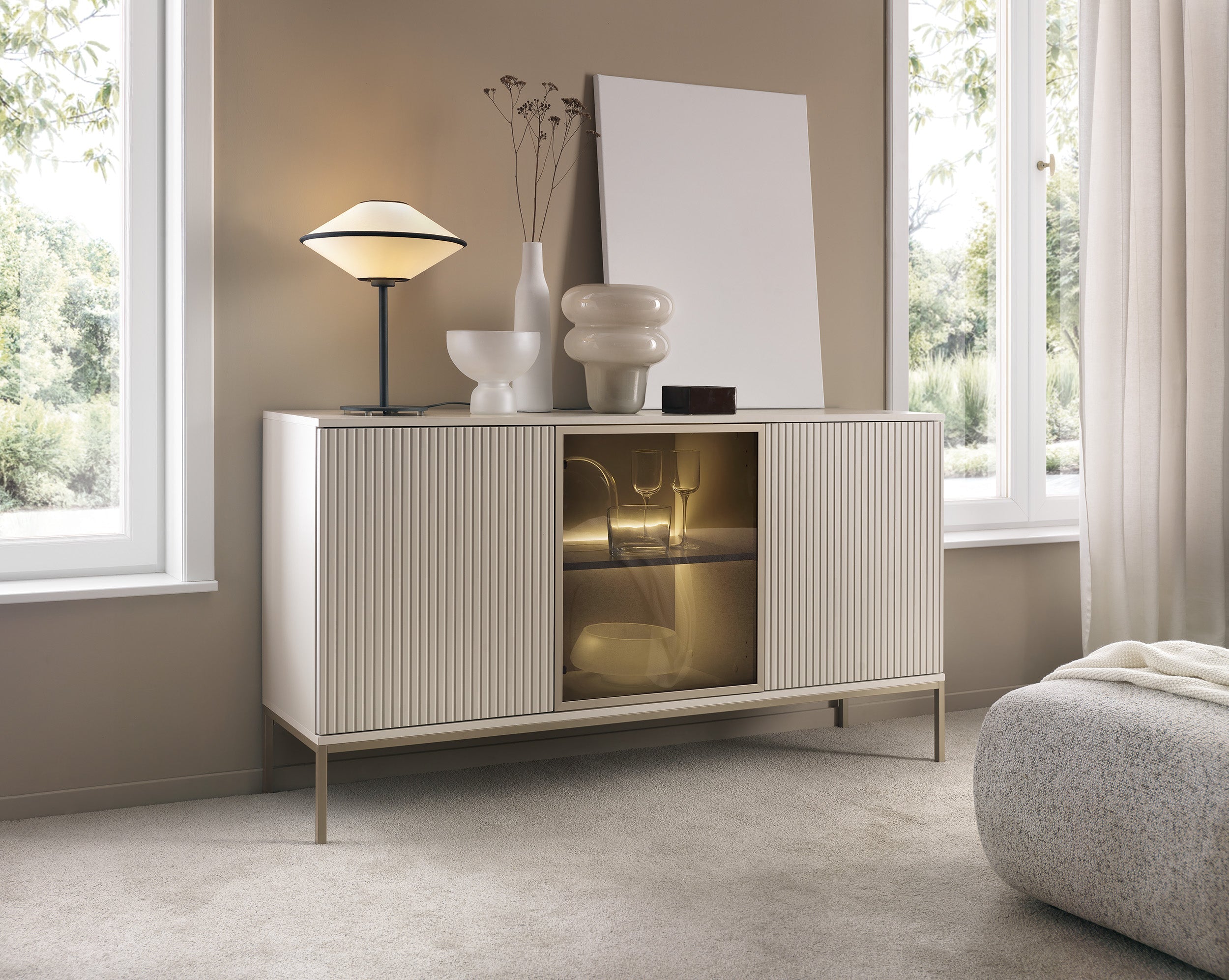 Kommode Sento – Moderne Eleganz mit viel Stauraum Kaschmir