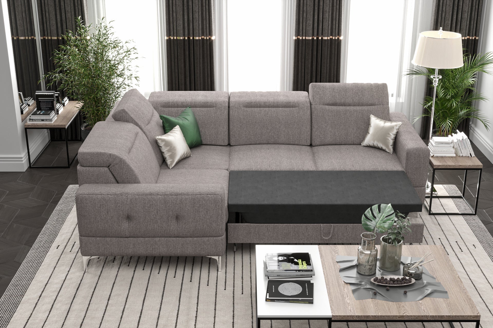 Gepolstertes Ecksofa G-Malibu