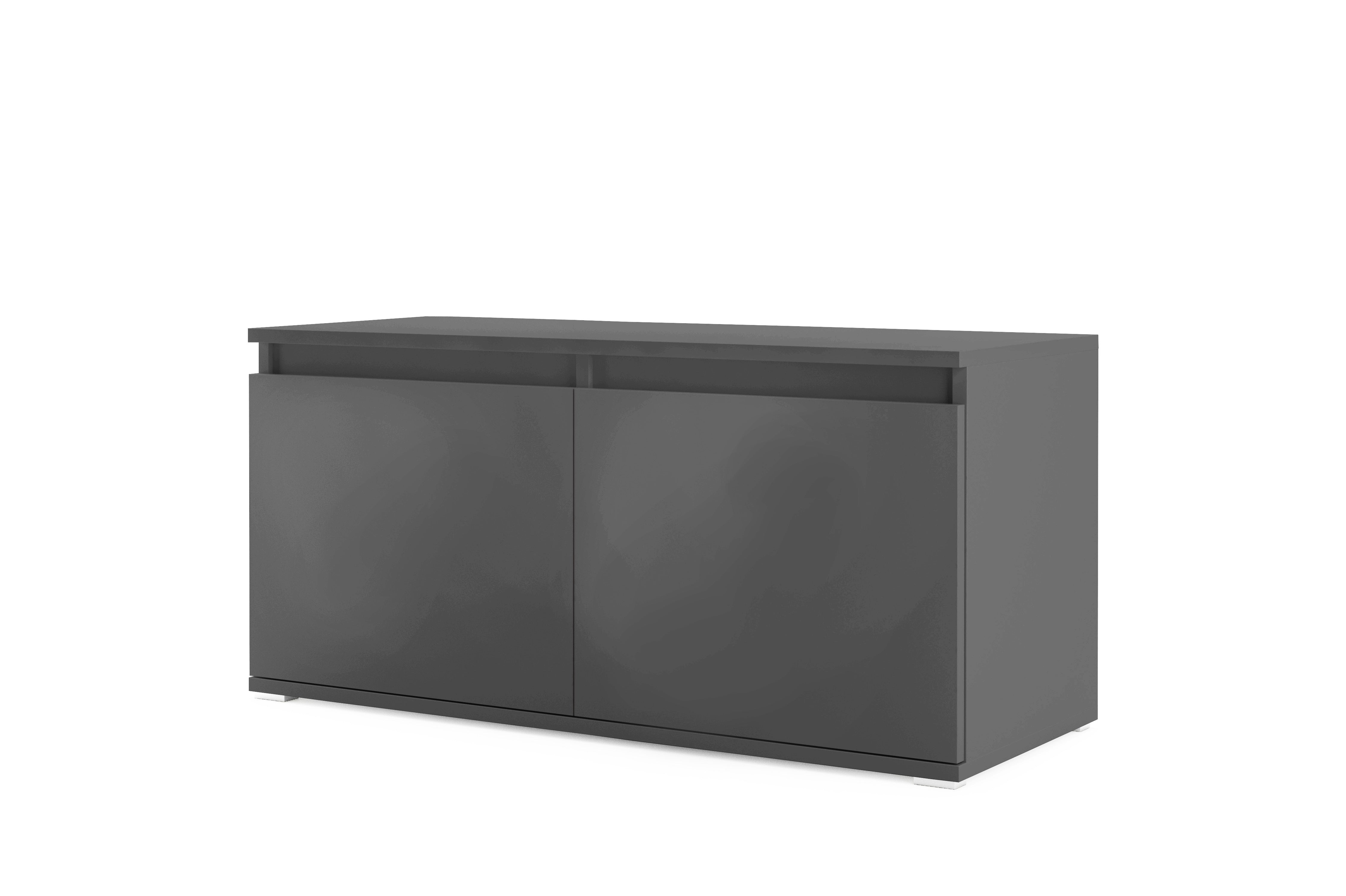 PK Emi 5 Hallway Wardrobe Graphite - Upholstered Panels in Various Colours