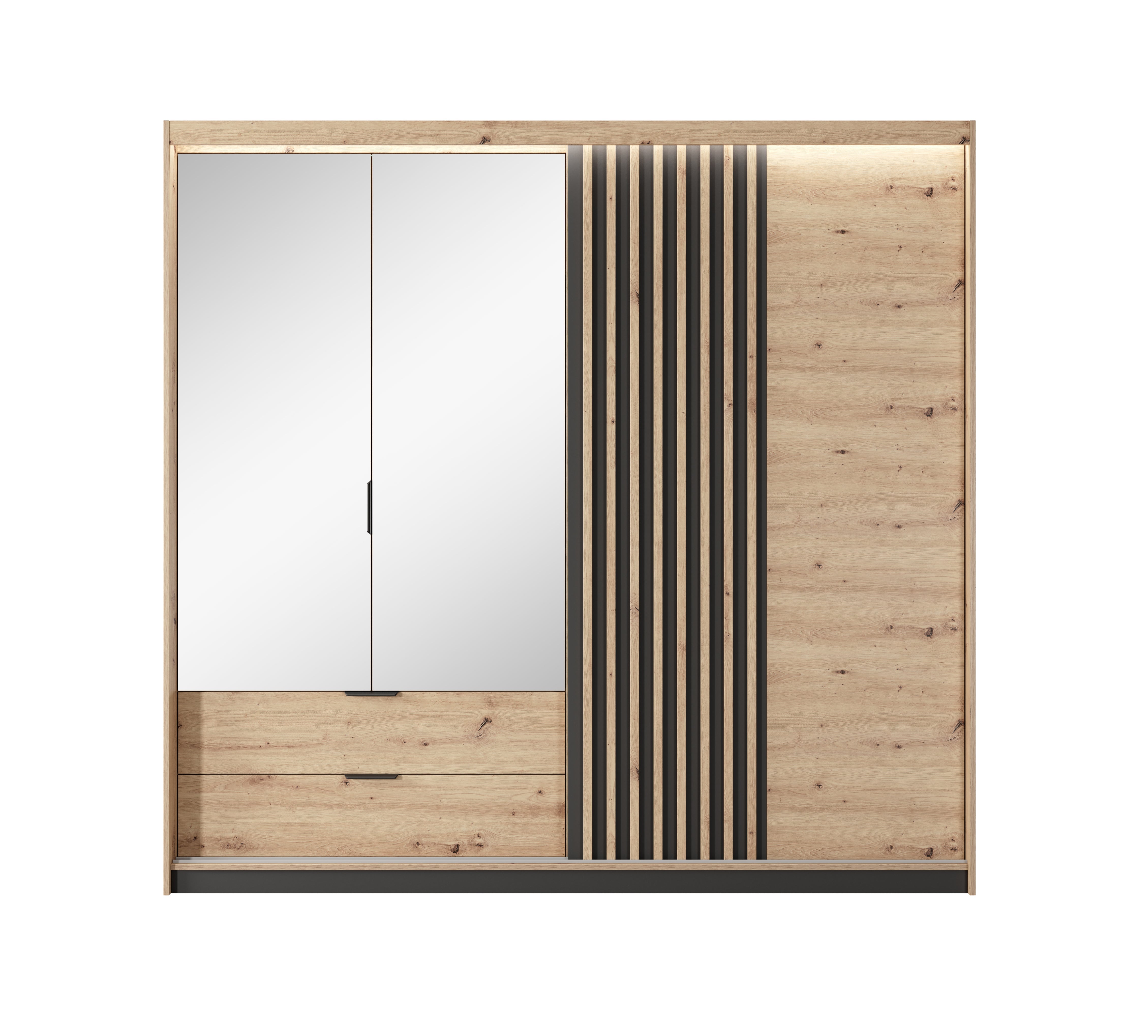 Lask Tally – 4-türiger Kleiderschrank