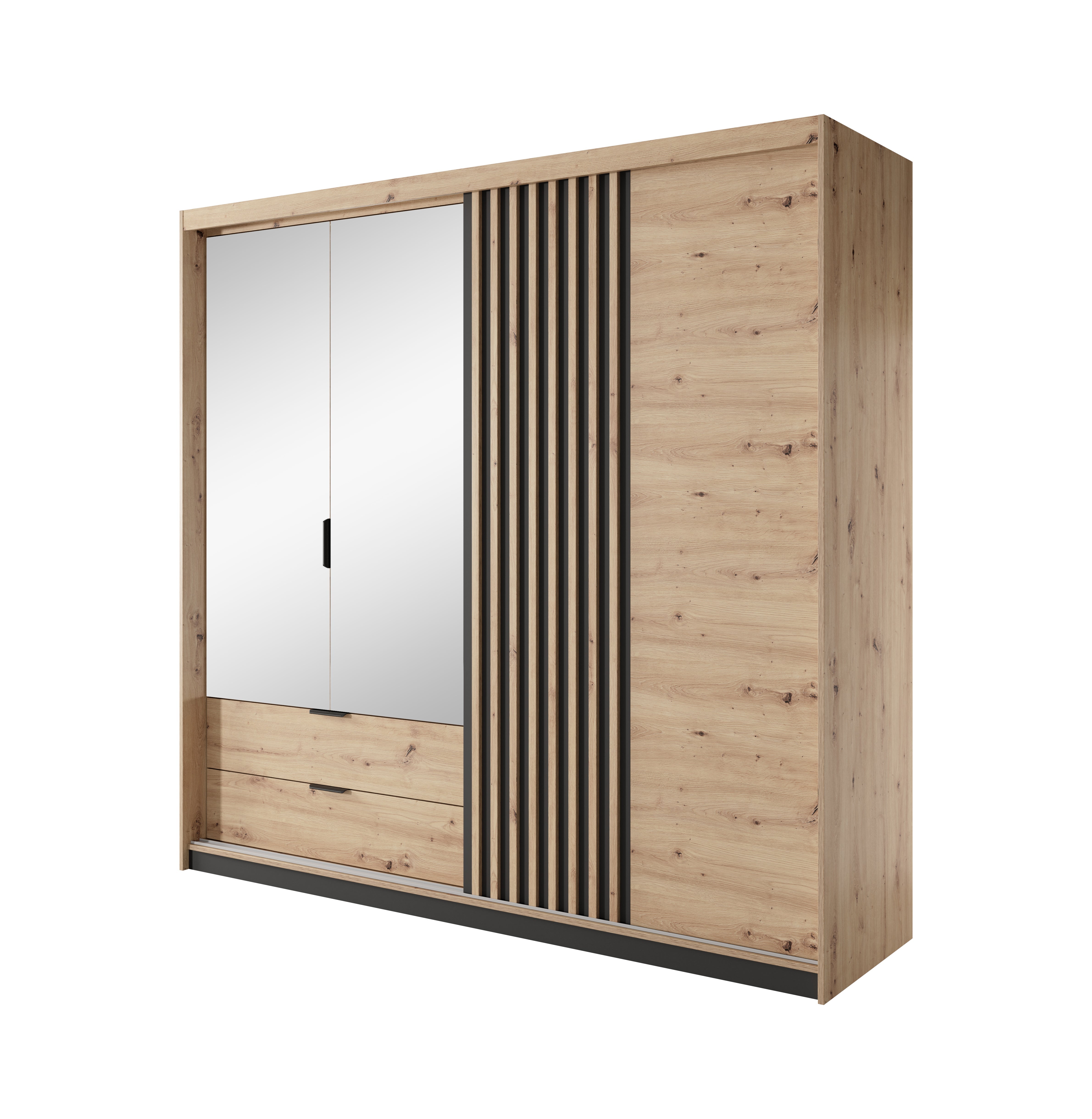 Lask Tally – 4-türiger Kleiderschrank