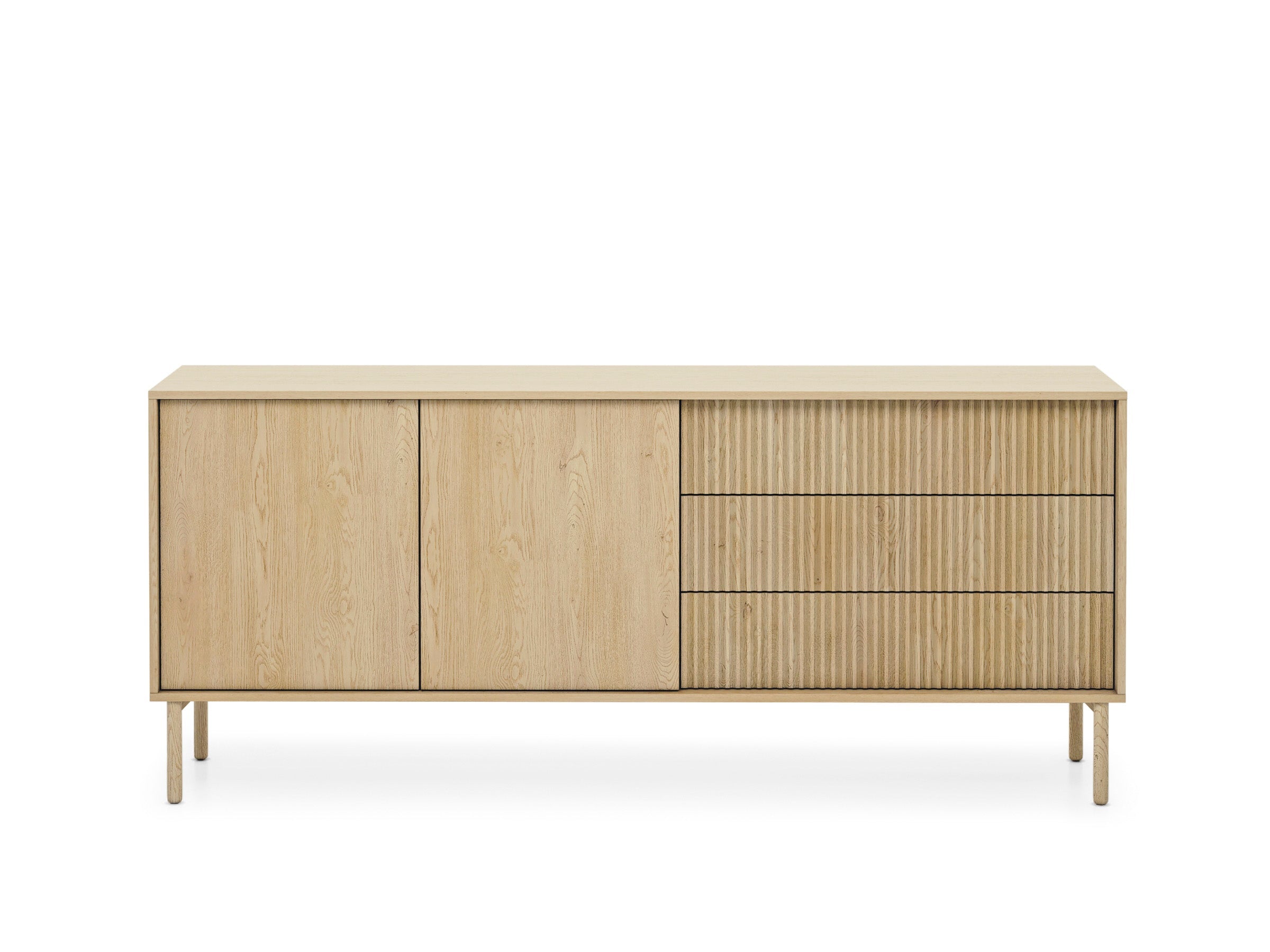Lask Tavo – Sideboard 187 cm mit 2 Türen und 3 Schubladen (187,1 × 79,8 × 39,5 cm)