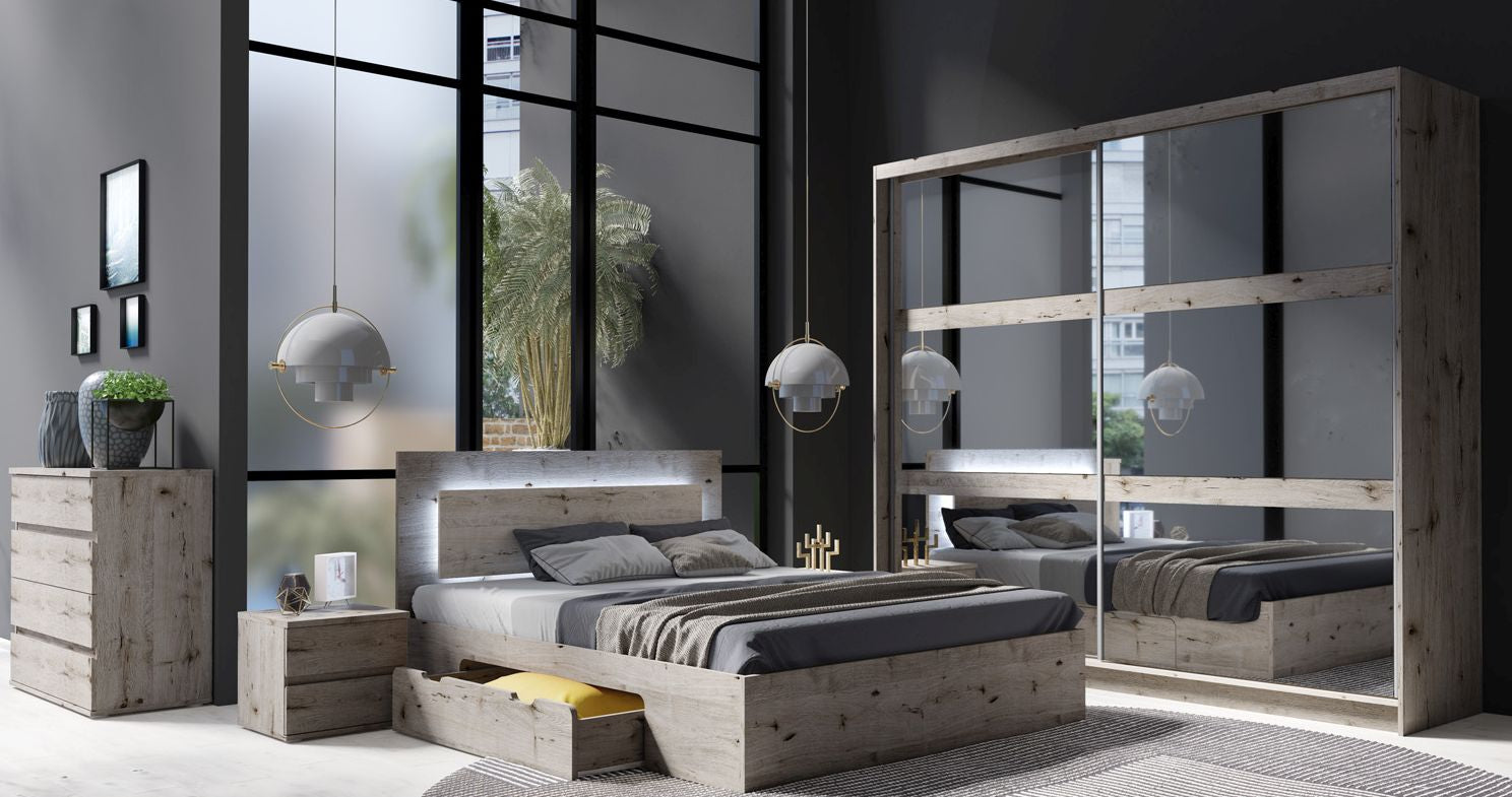 MO Togo 12 Sliding Wardrobe – Oak Wellington
