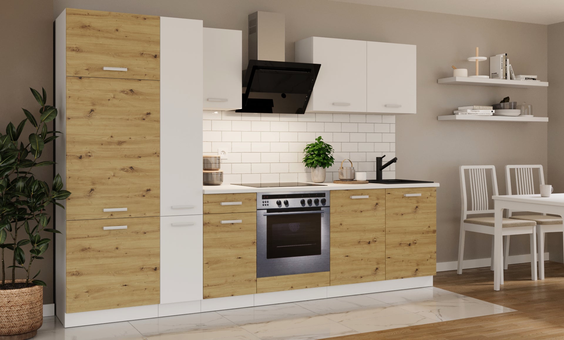 LE Toni 290 cm Küchenset – Artisan Oak