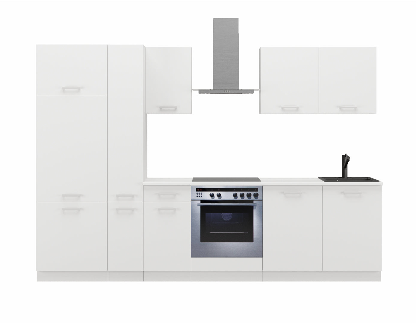 LE Toni 290 cm Küchenset – Weiß