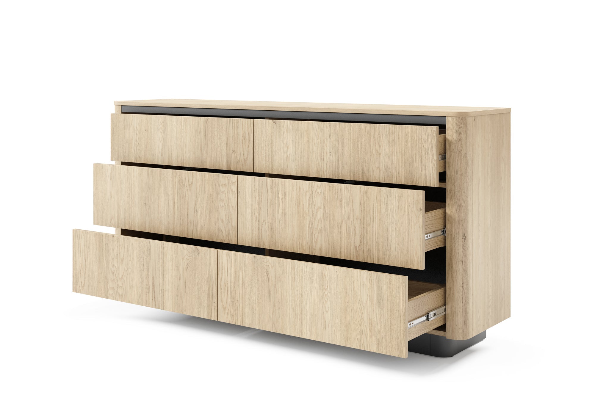 Lask Torro – Sideboard 163 cm mit 6 Schubladen (163,2 × 82,9 × 38,1 cm)