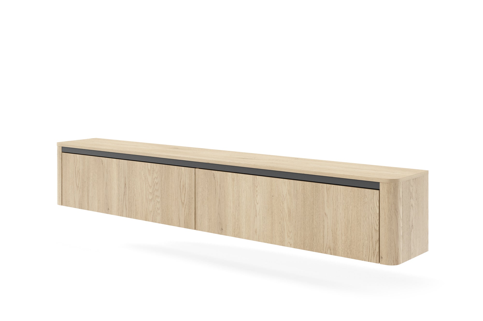 Lask Torro – TV-Wandschrank 200 cm mit 2 Türen (200 × 32,8 × 31,7 cm)