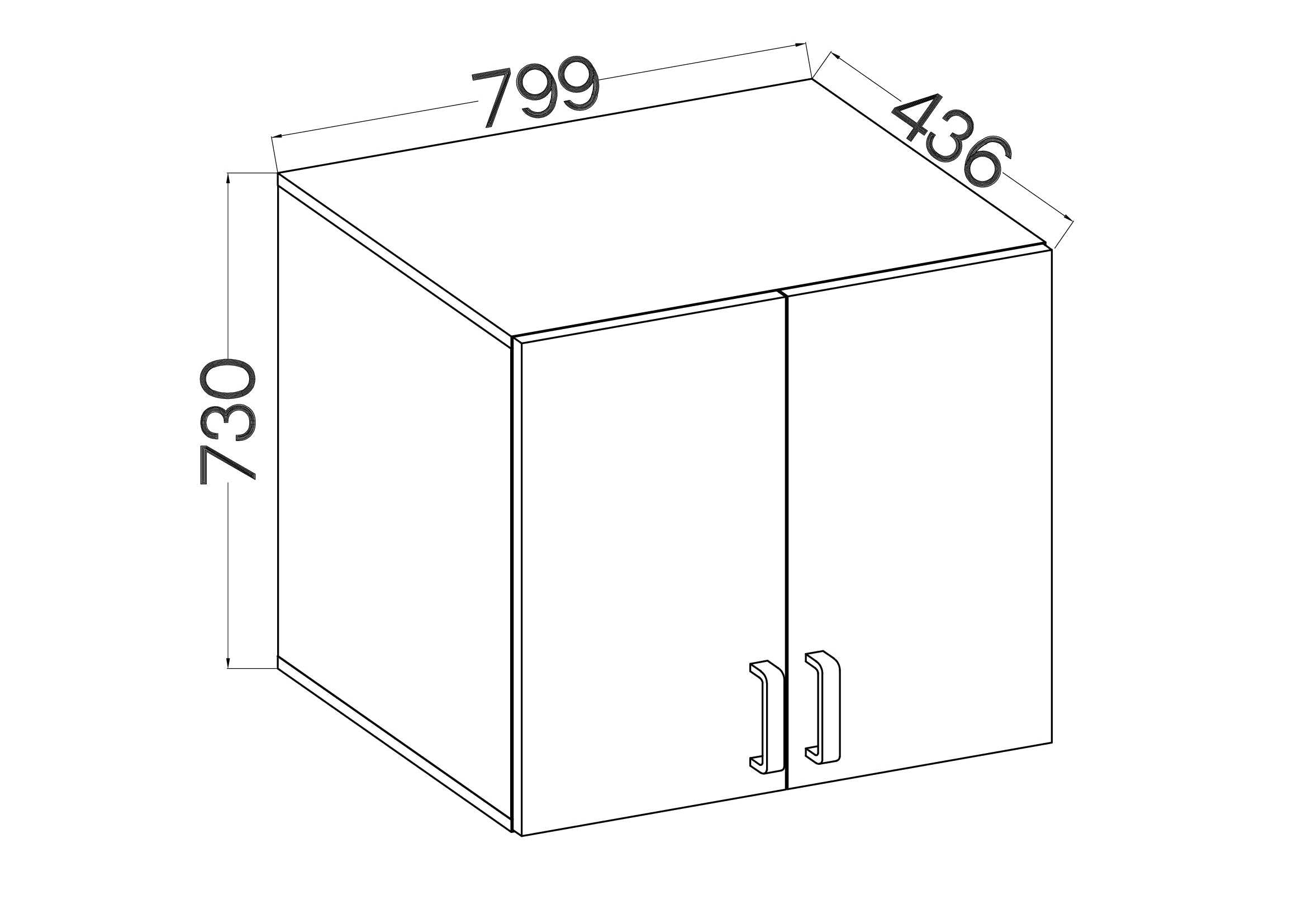 LE Malta 104 2F Oberschrank in Artisan-Eiche