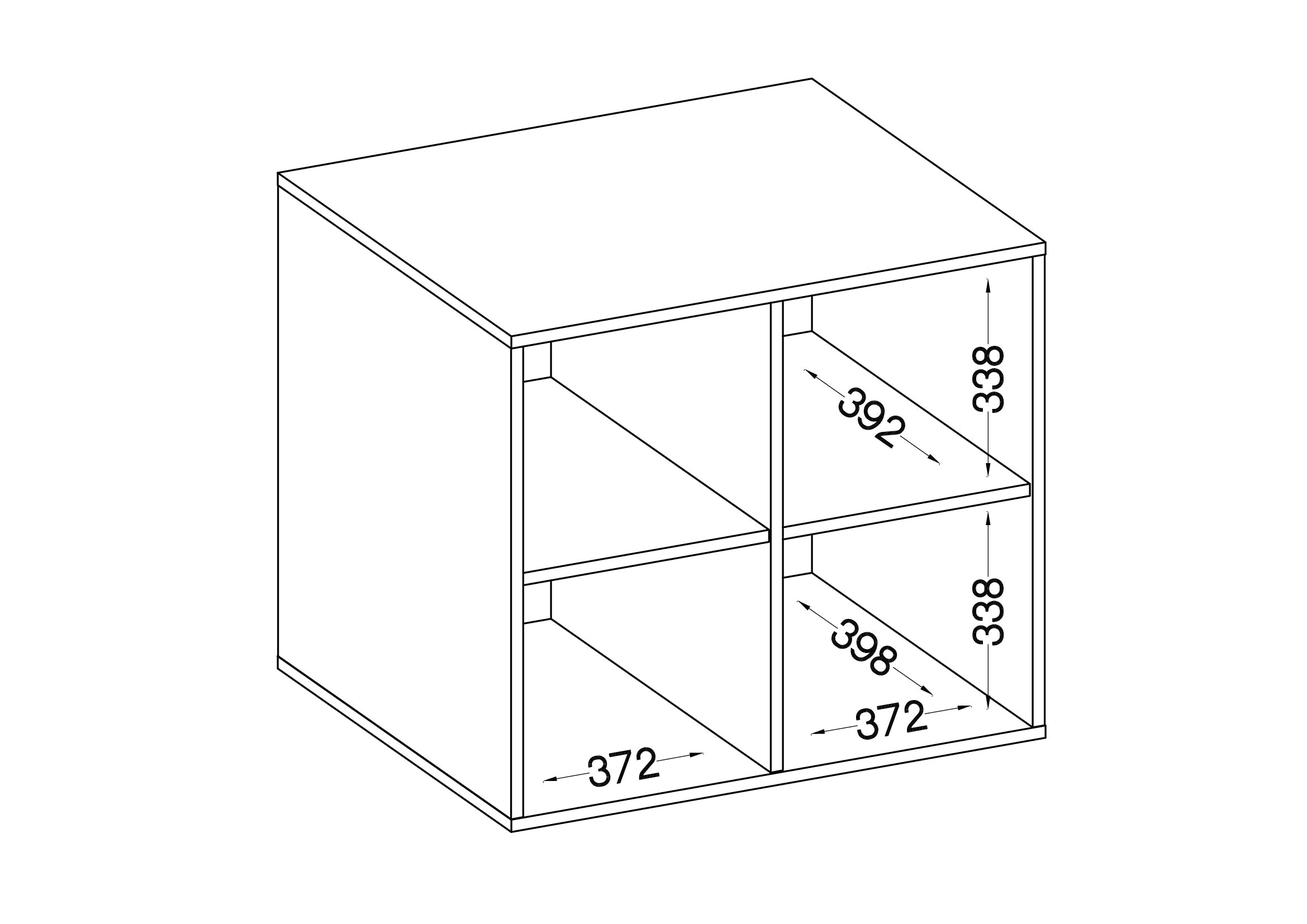 LE Malta 104 2F Oberschrank in Artisan-Eiche