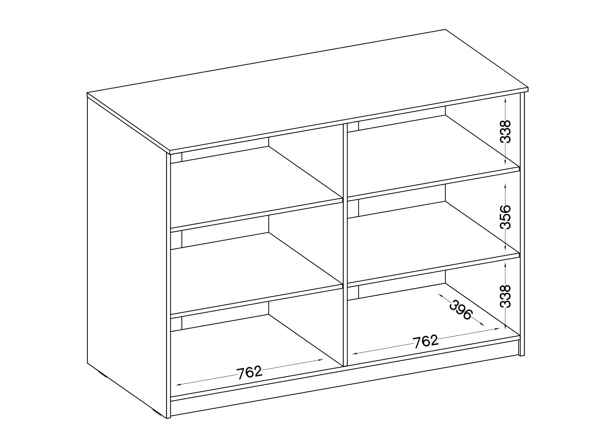 LE MALTA 840 LOWER BOOKCASE – Artisan Oak