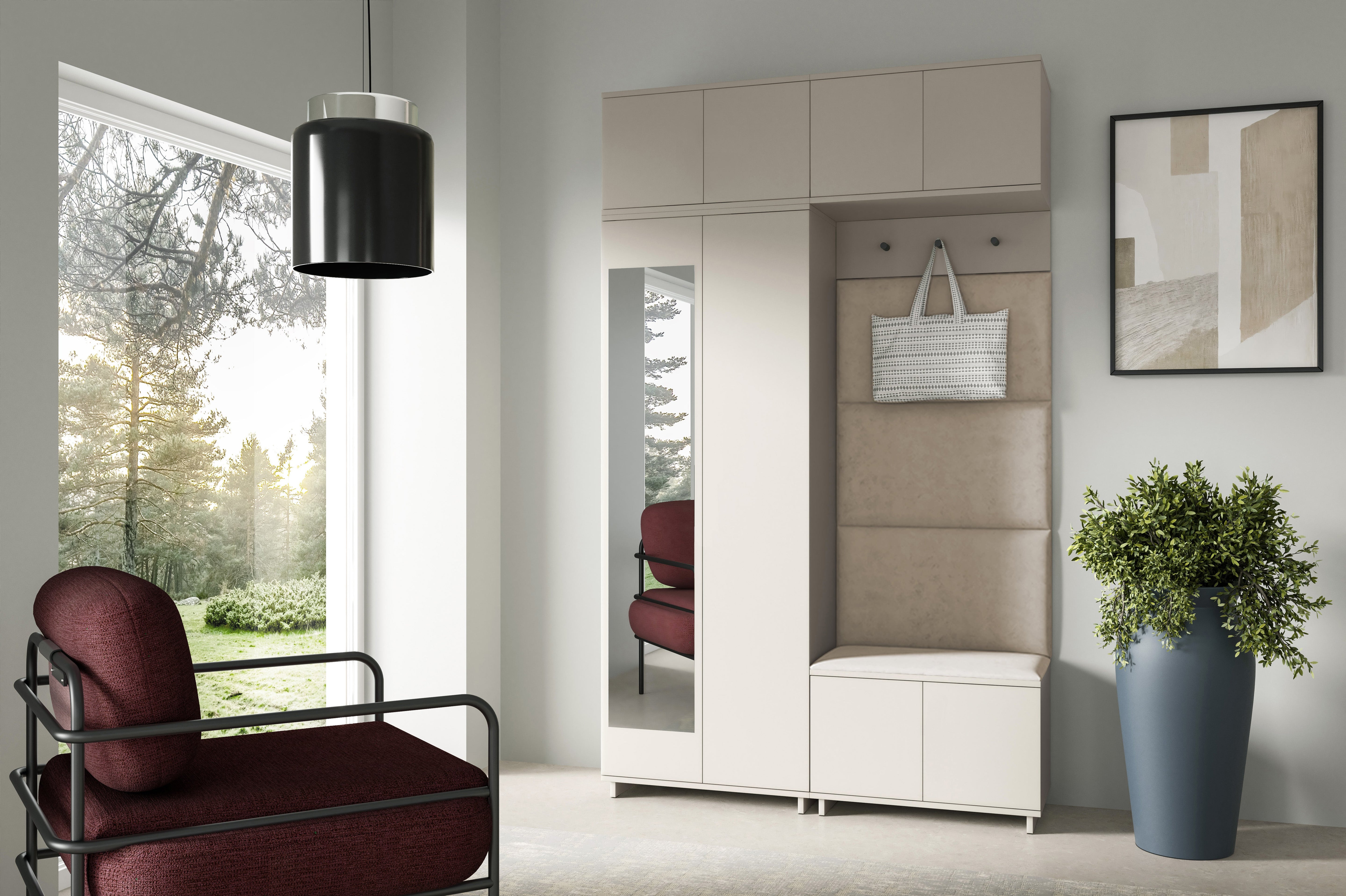 PK Bianco 1 Flurgarderoben-Set - Hellbeige