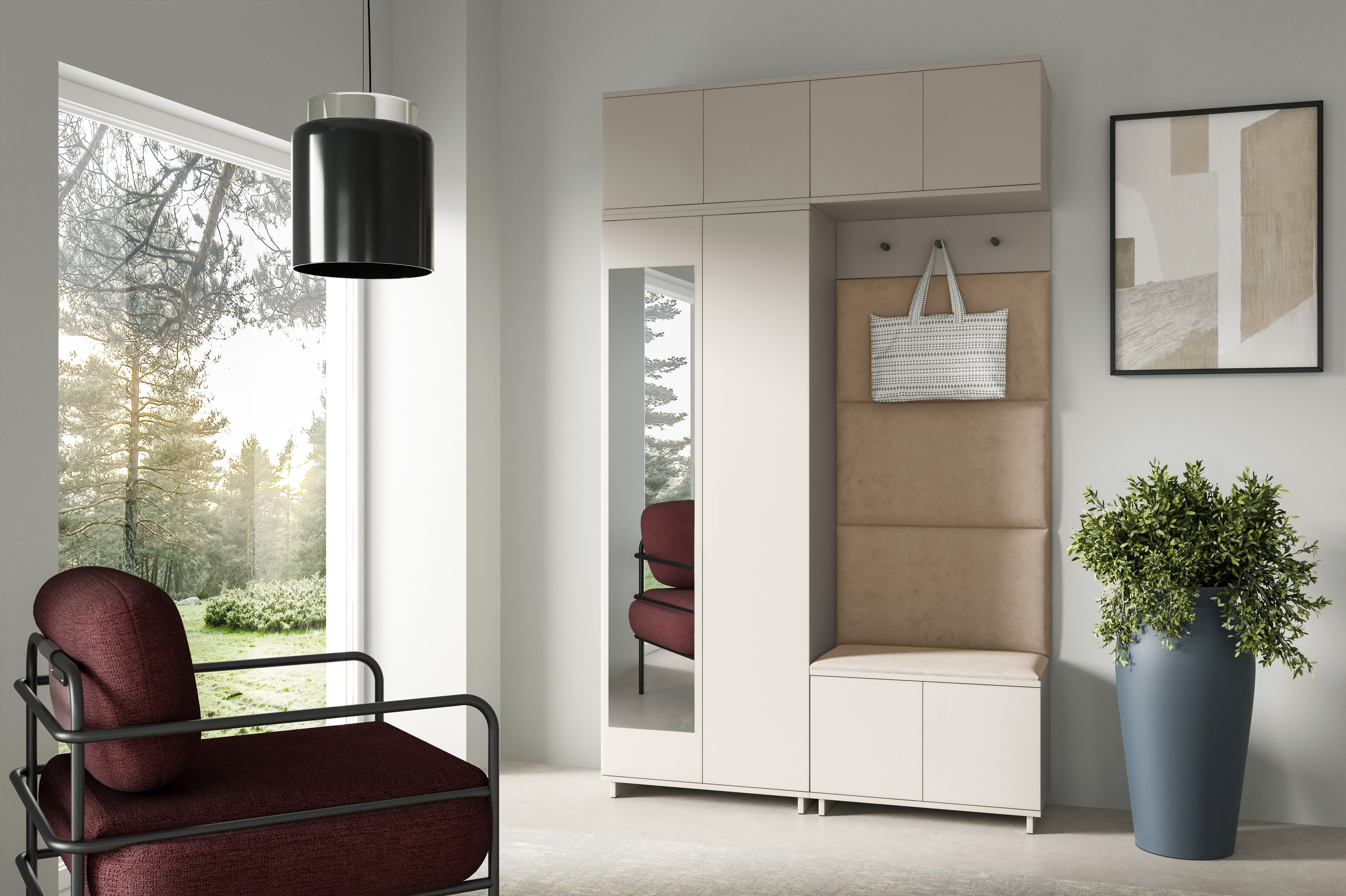 PK Bianco 1 Flurgarderoben-Set - Beige