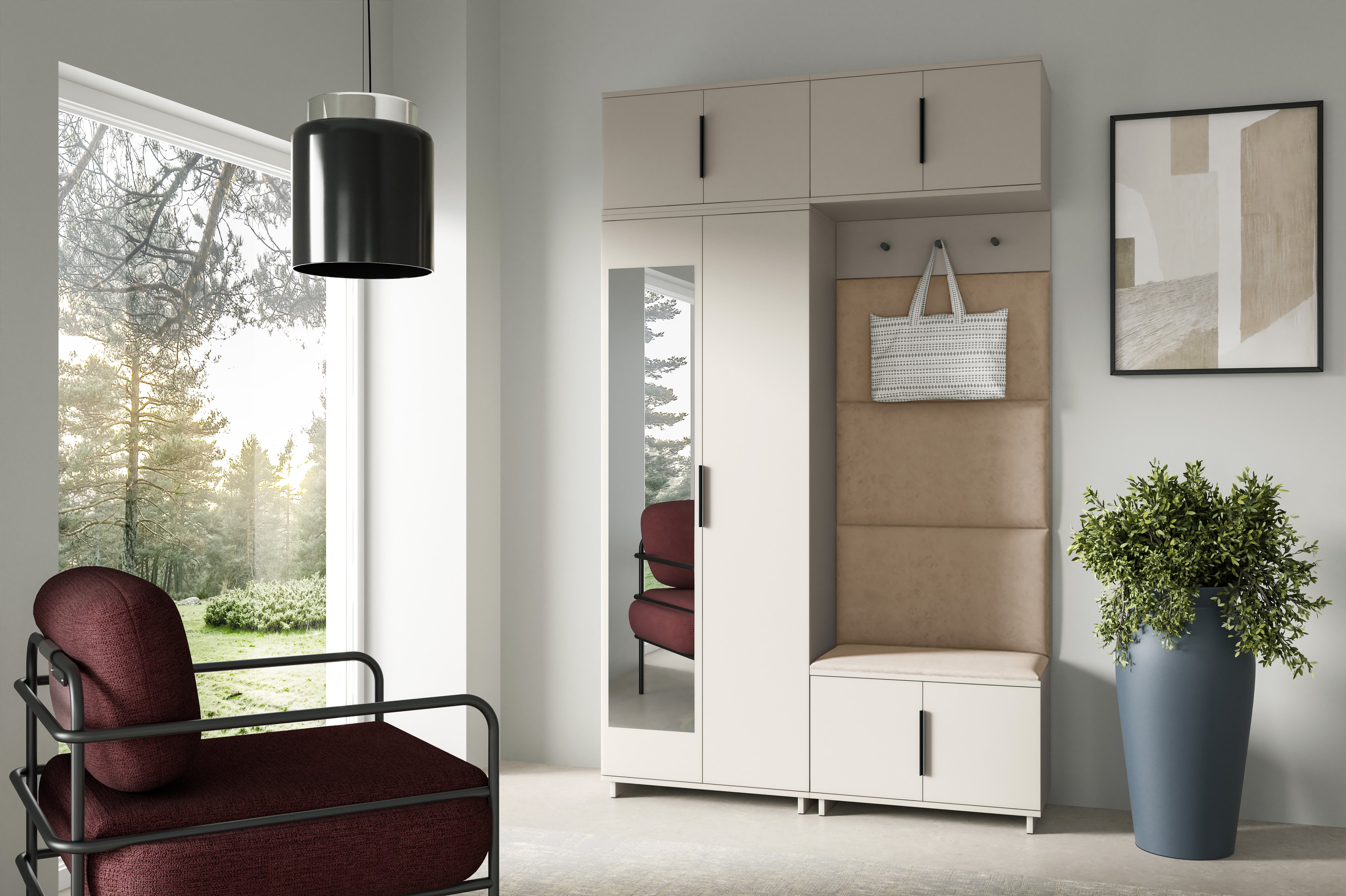 PK Bianco 1 Flurgarderoben-Set - Beige