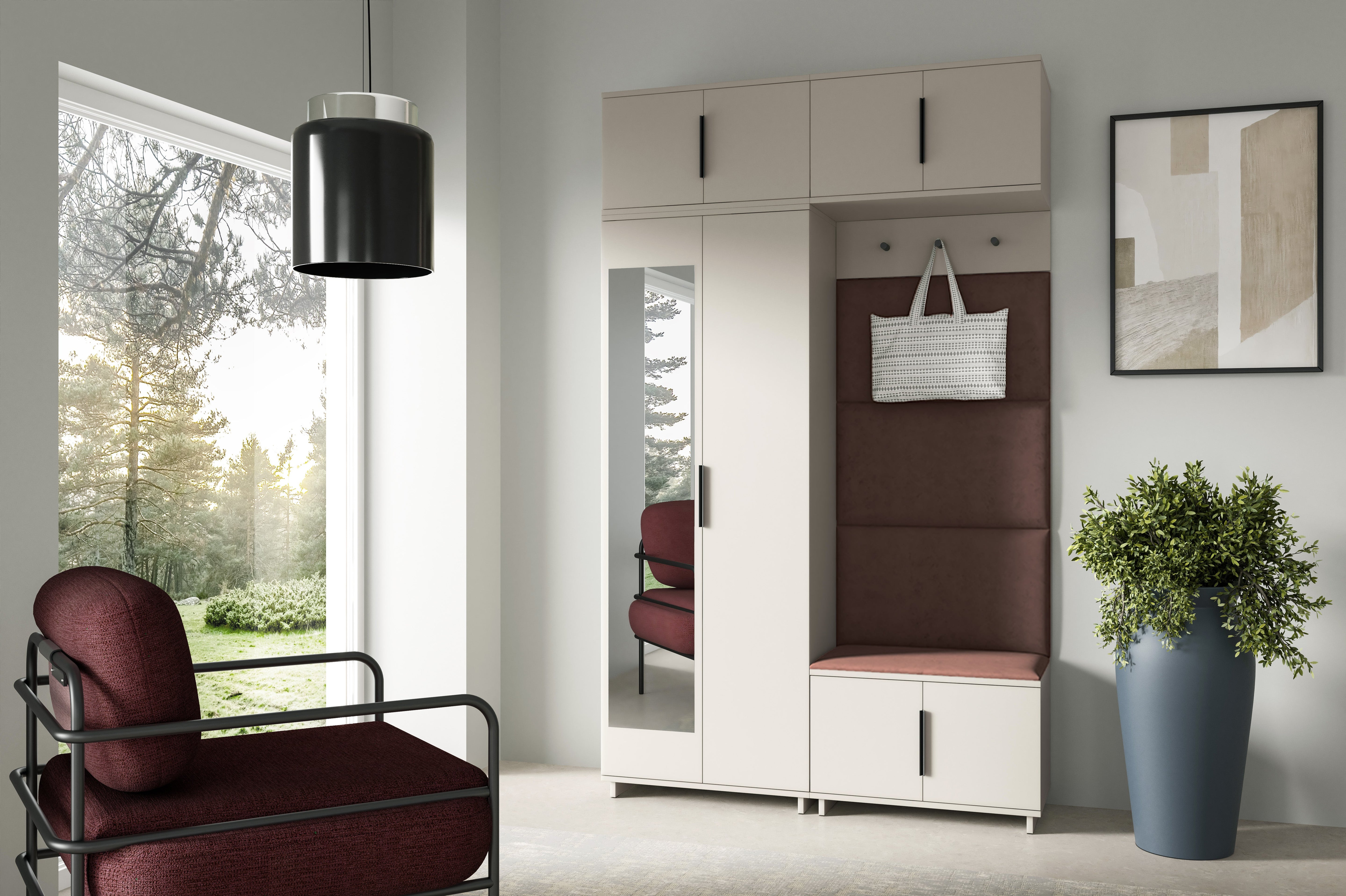 PK Bianco 1 Flurgarderoben-Set - Braun