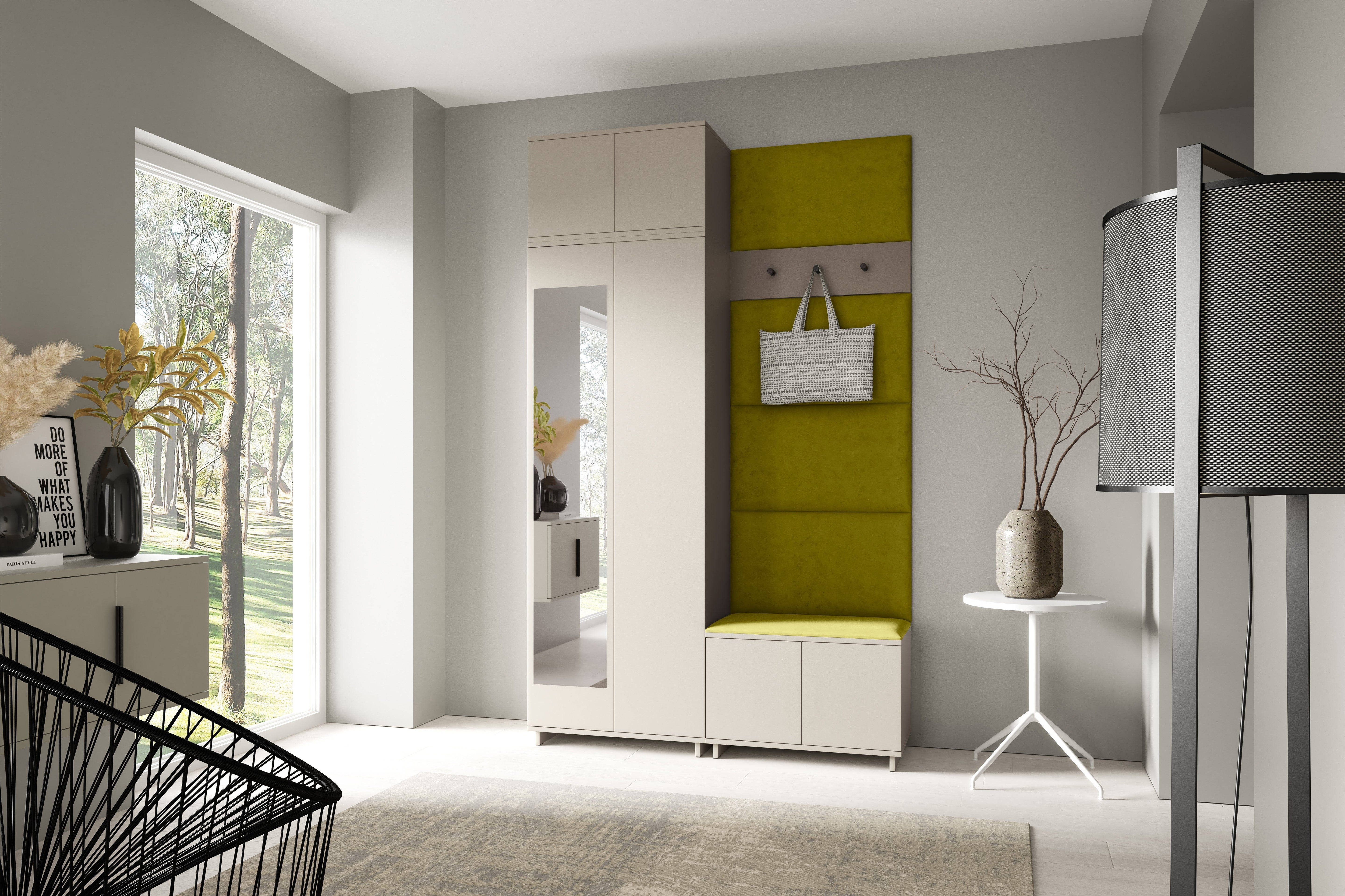 PK Bianco 4 Hallway Wardrobe Set - Green