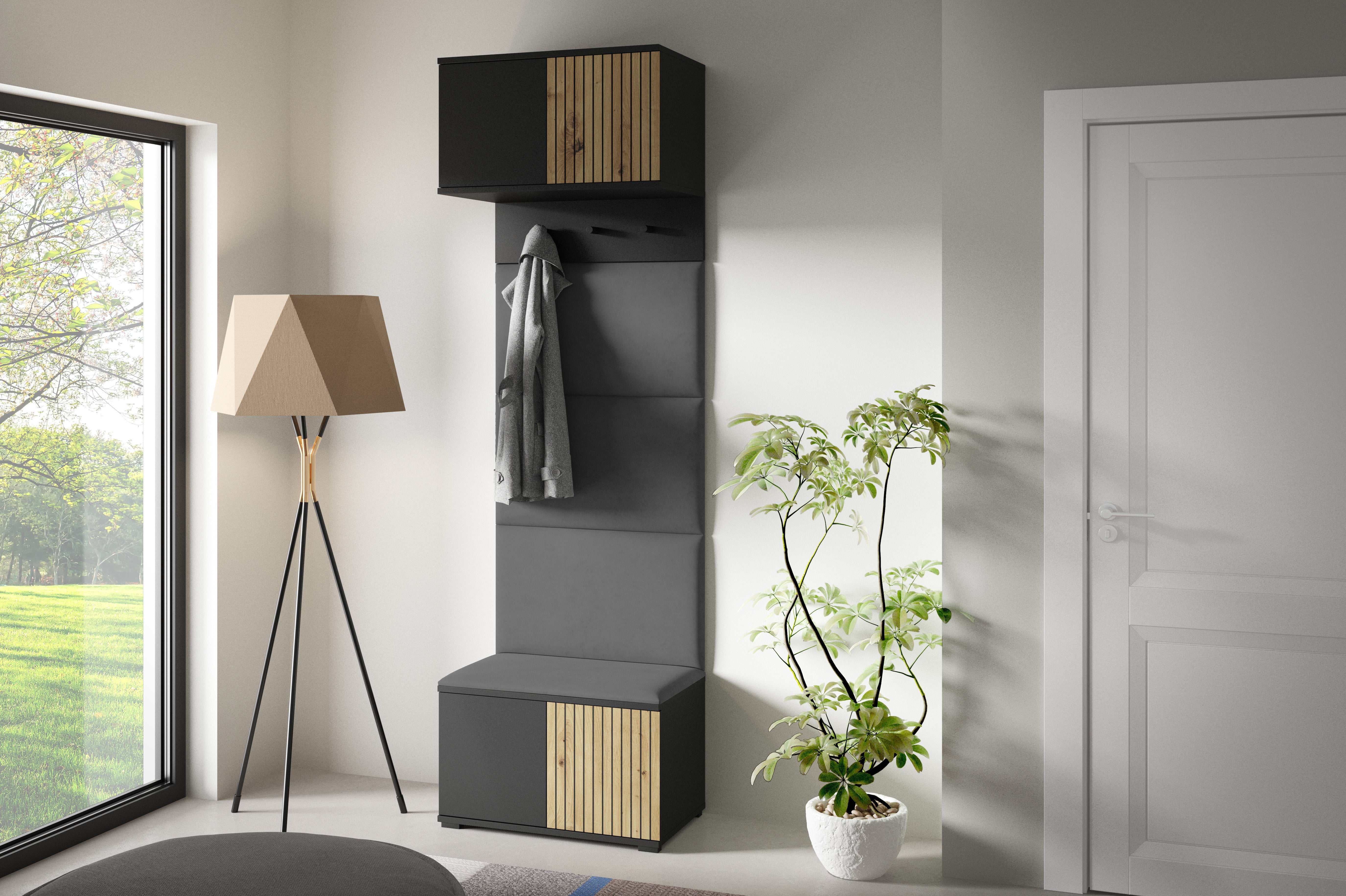 PK Ross 5 Hallway Set –  Upholstered Panels in Various Colours