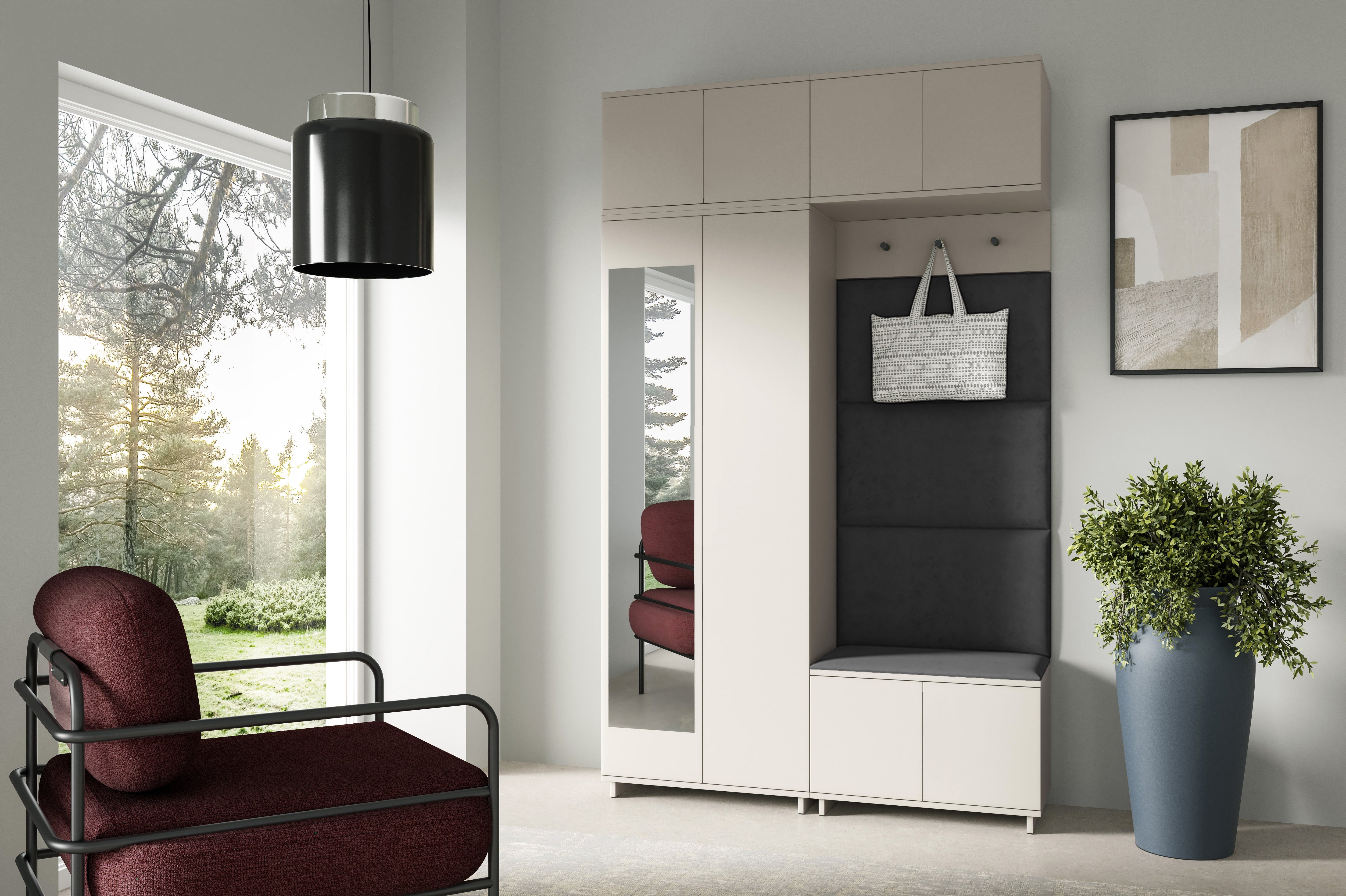 PK Bianco 1 Flurgarderoben-Set - Graphit