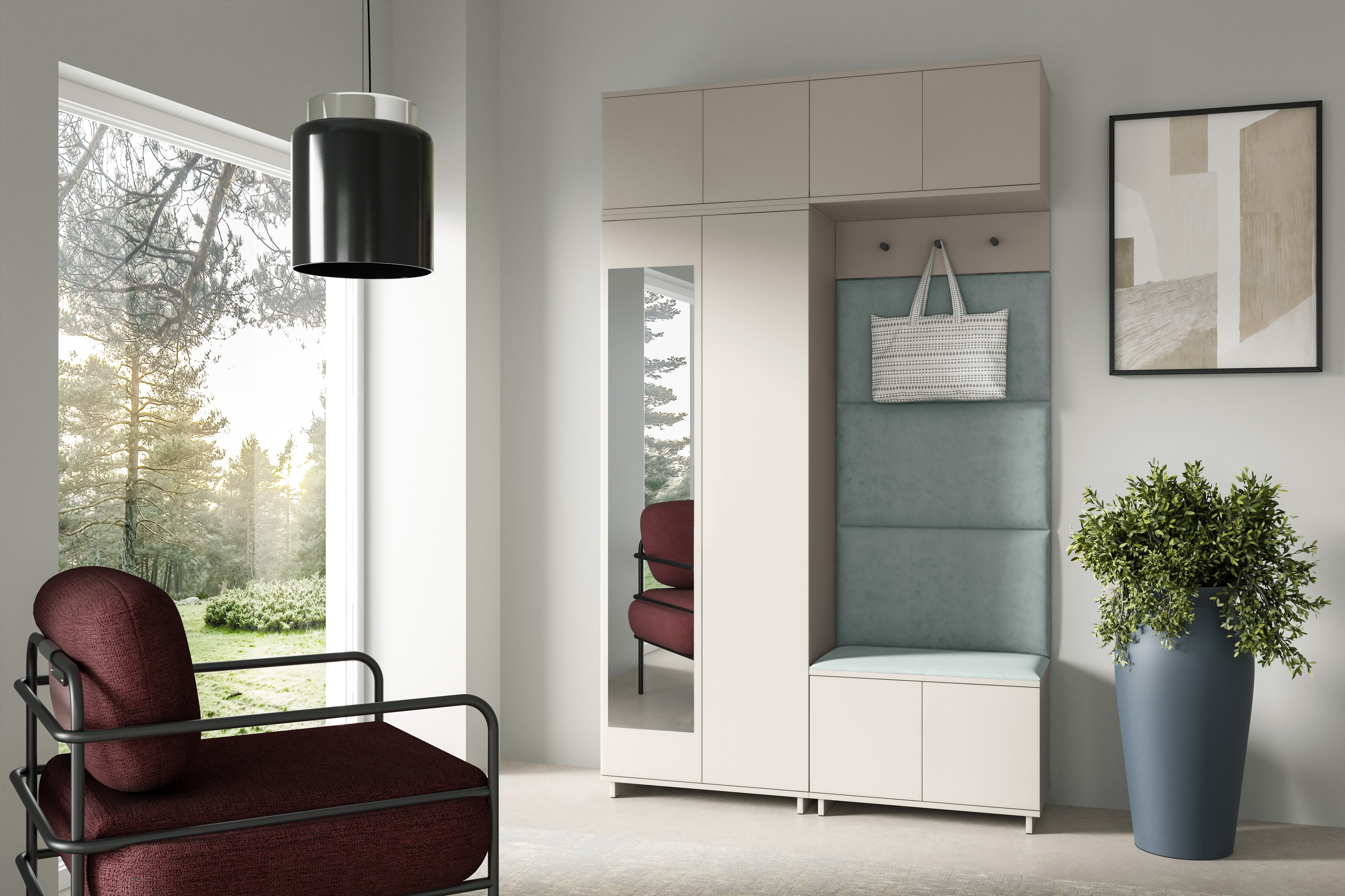 PK Bianco 1 Hallway Wardrobe Set - Mint