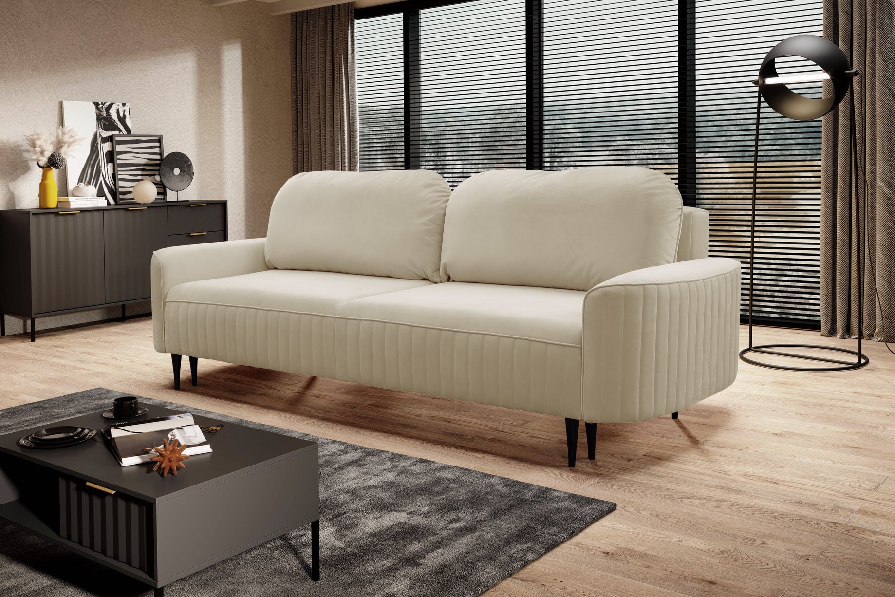 Lask VENA Schlafsofa mit Stauraum – 235 x 100 cm