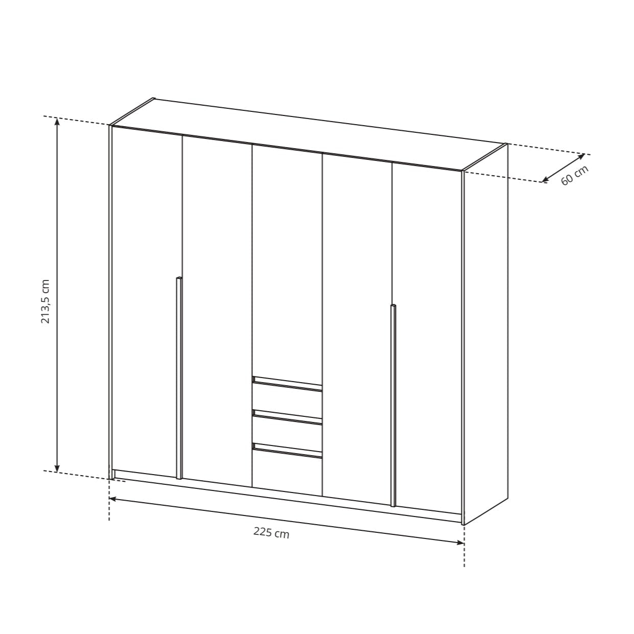 Lask Xelo – Kleiderschrank 4D