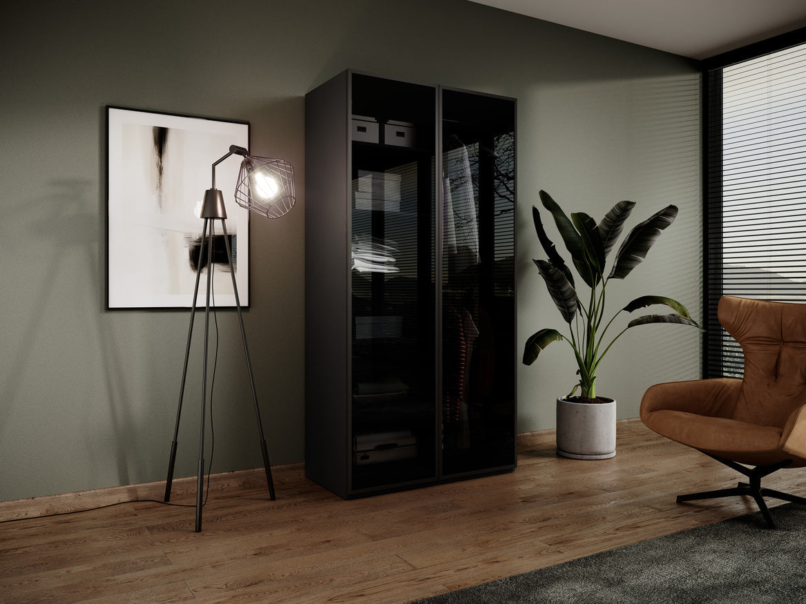 PI Sandbox Modularer Kleiderschrank mit 2 Türen – Antisol Schwarz