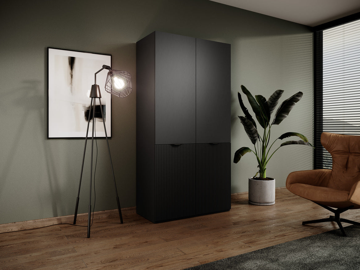 PI Sandbox Modularer Kleiderschrank mit 2 Türen – Nova Black