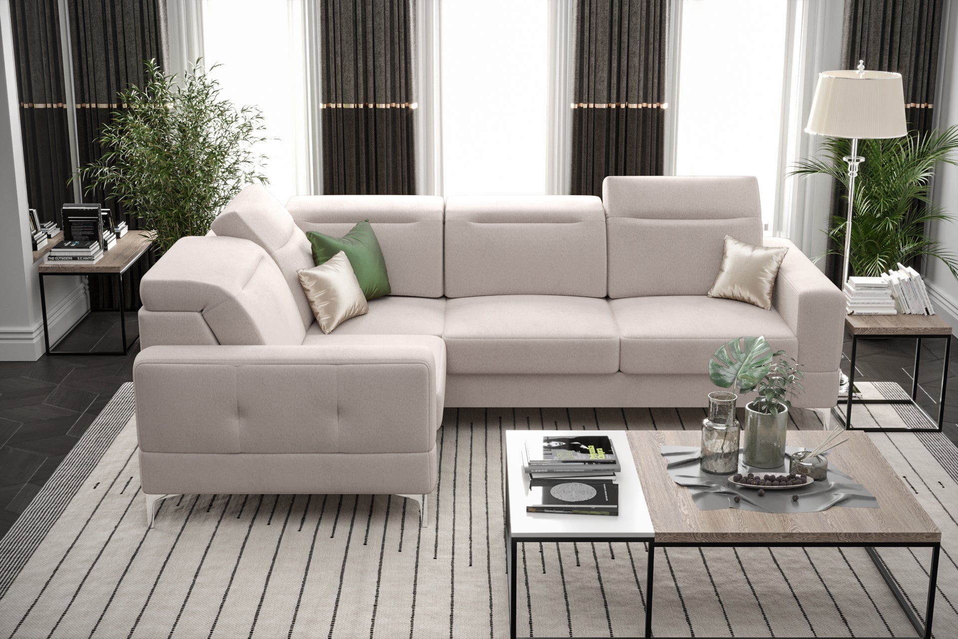 Gepolstertes Ecksofa G-Malibu