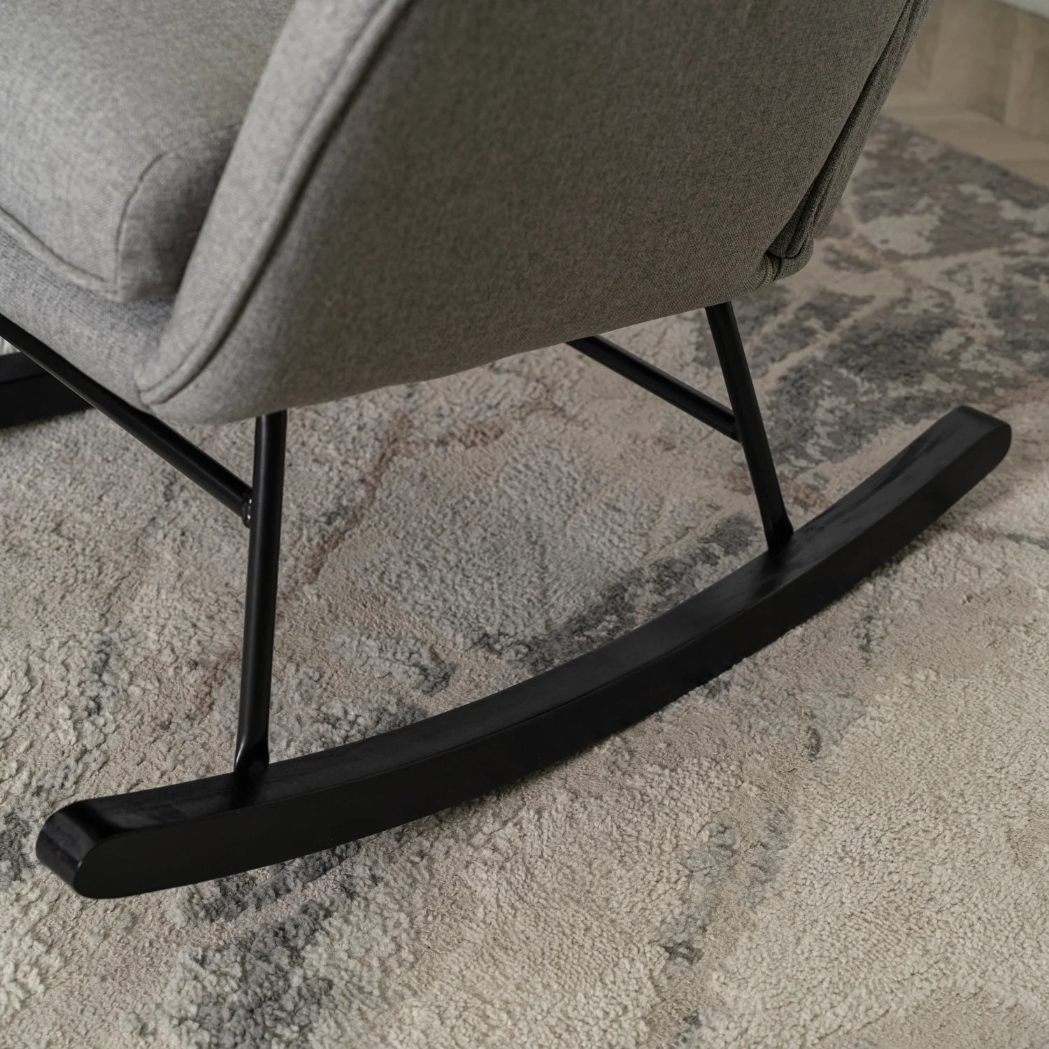 Elite JACKSON Grey Fabric Rocking Chair