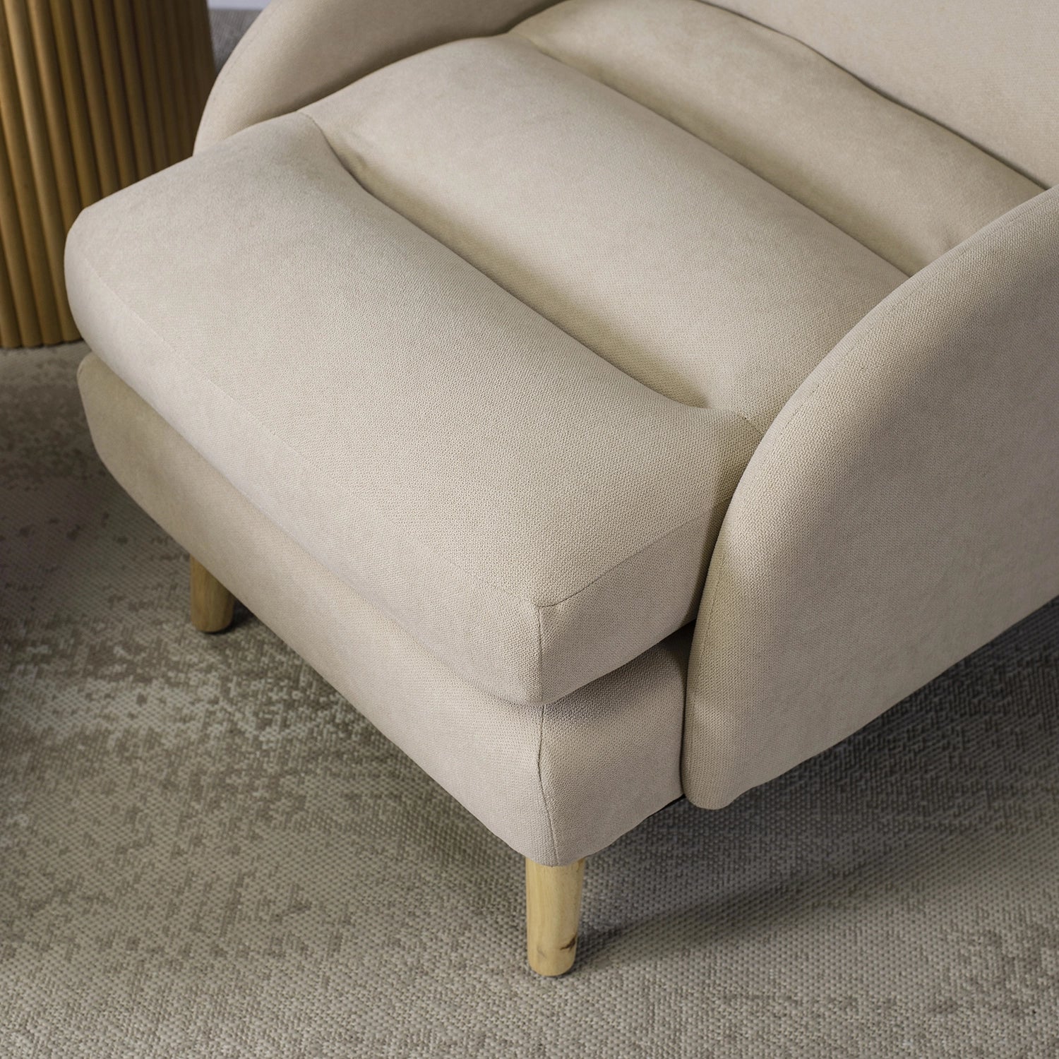 Elite HENRY Beige Relaxsessel mit Fußstütze