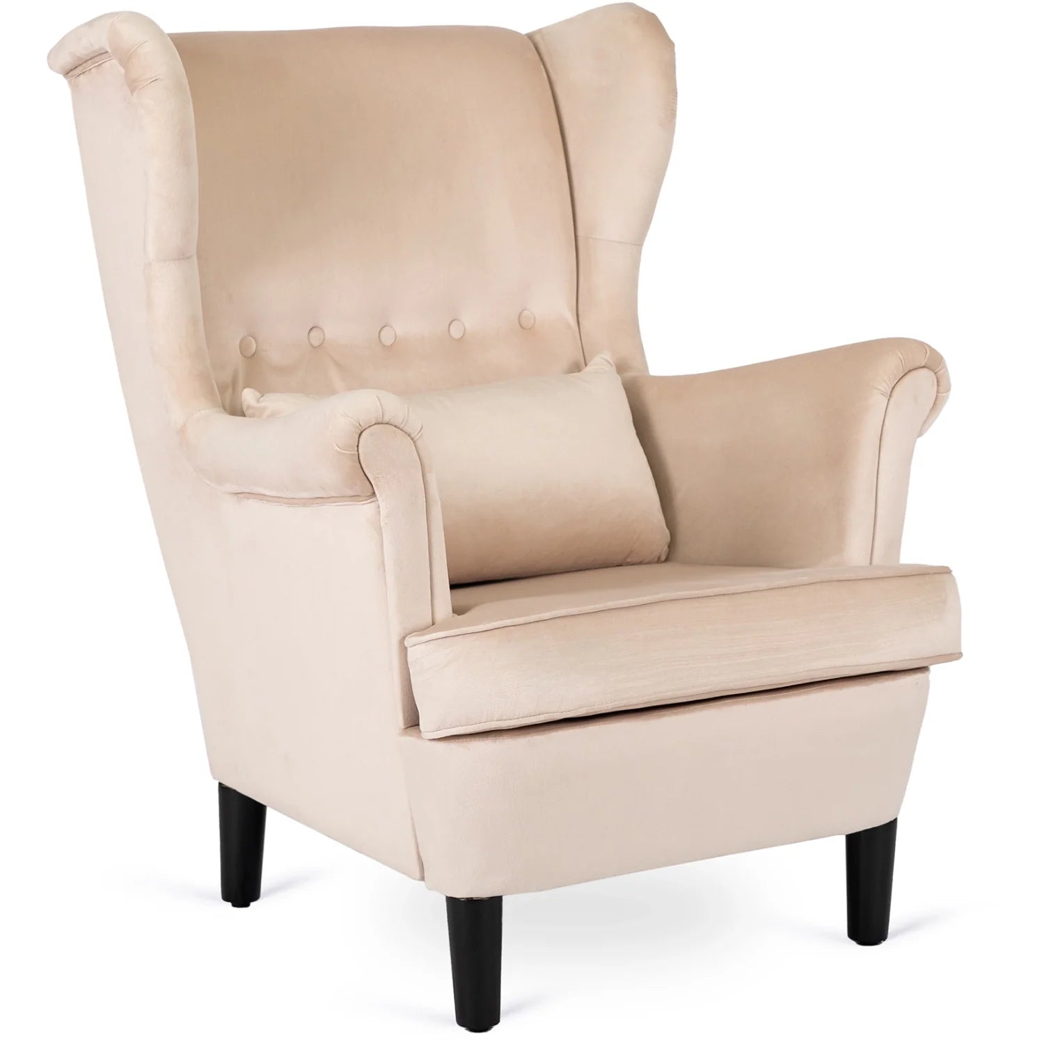 Elite KLARIS 2 Beige Velvet Armchair