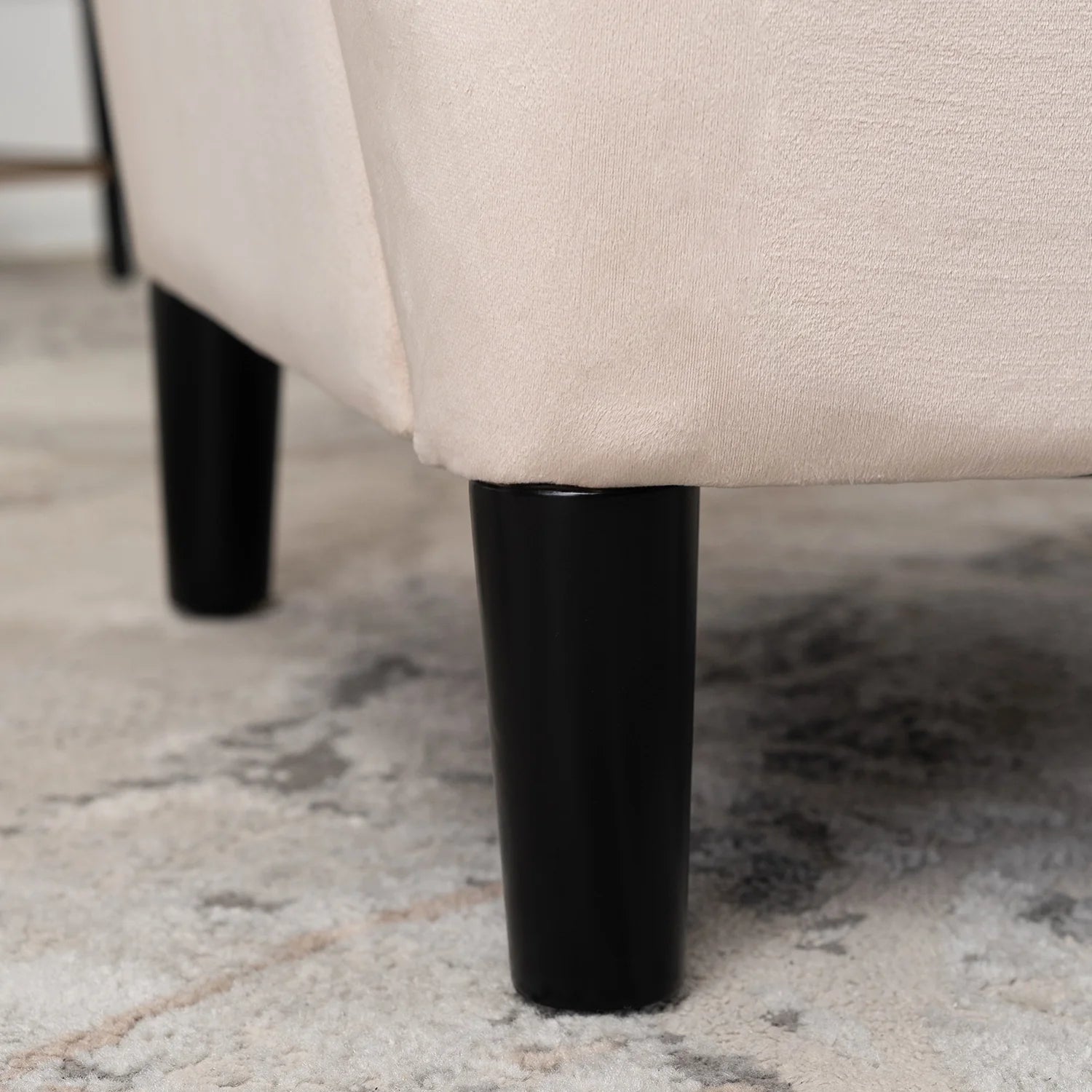 Elite KLARIS 2 Beige Velvet Armchair