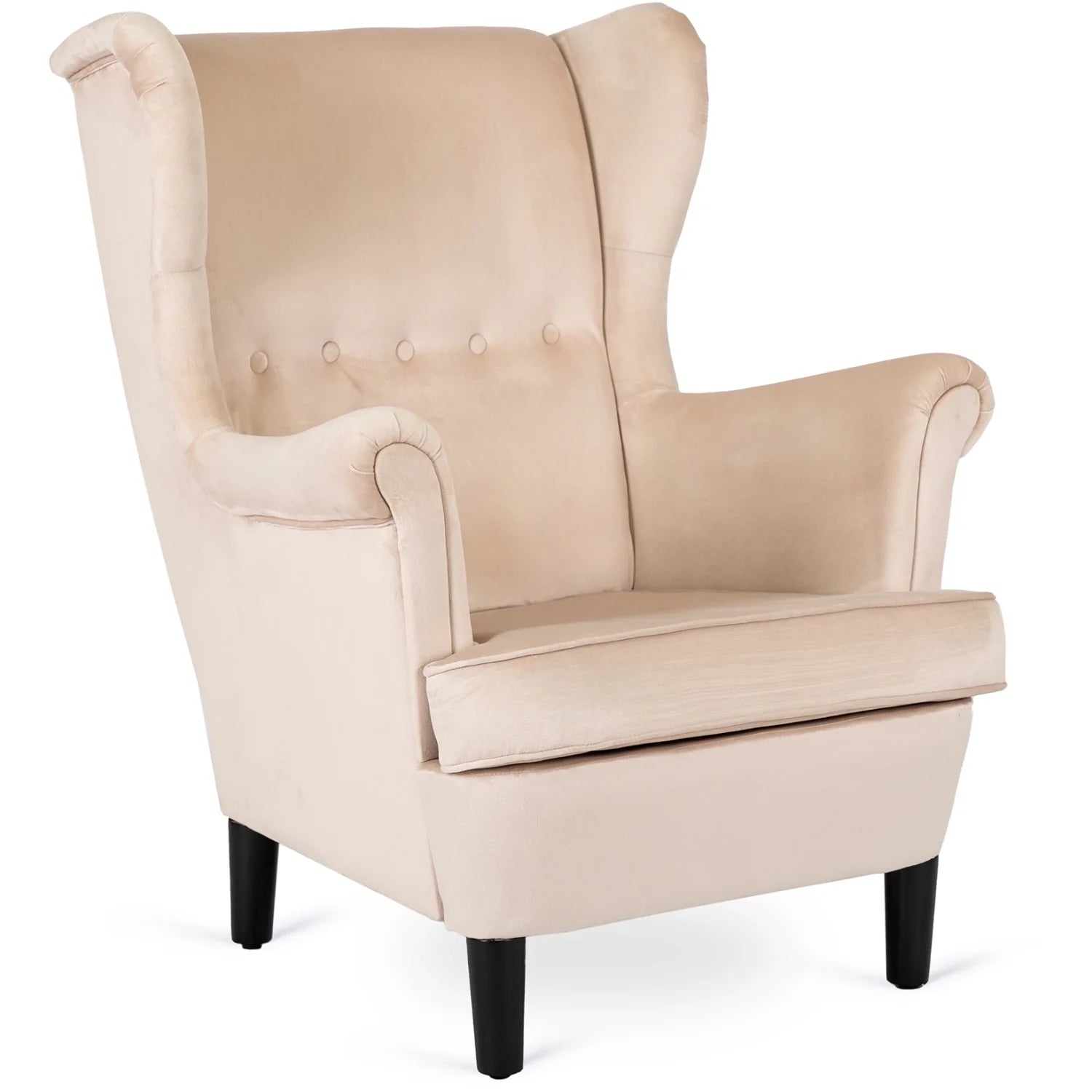 Elite KLARIS 2 Beige Velvet Armchair