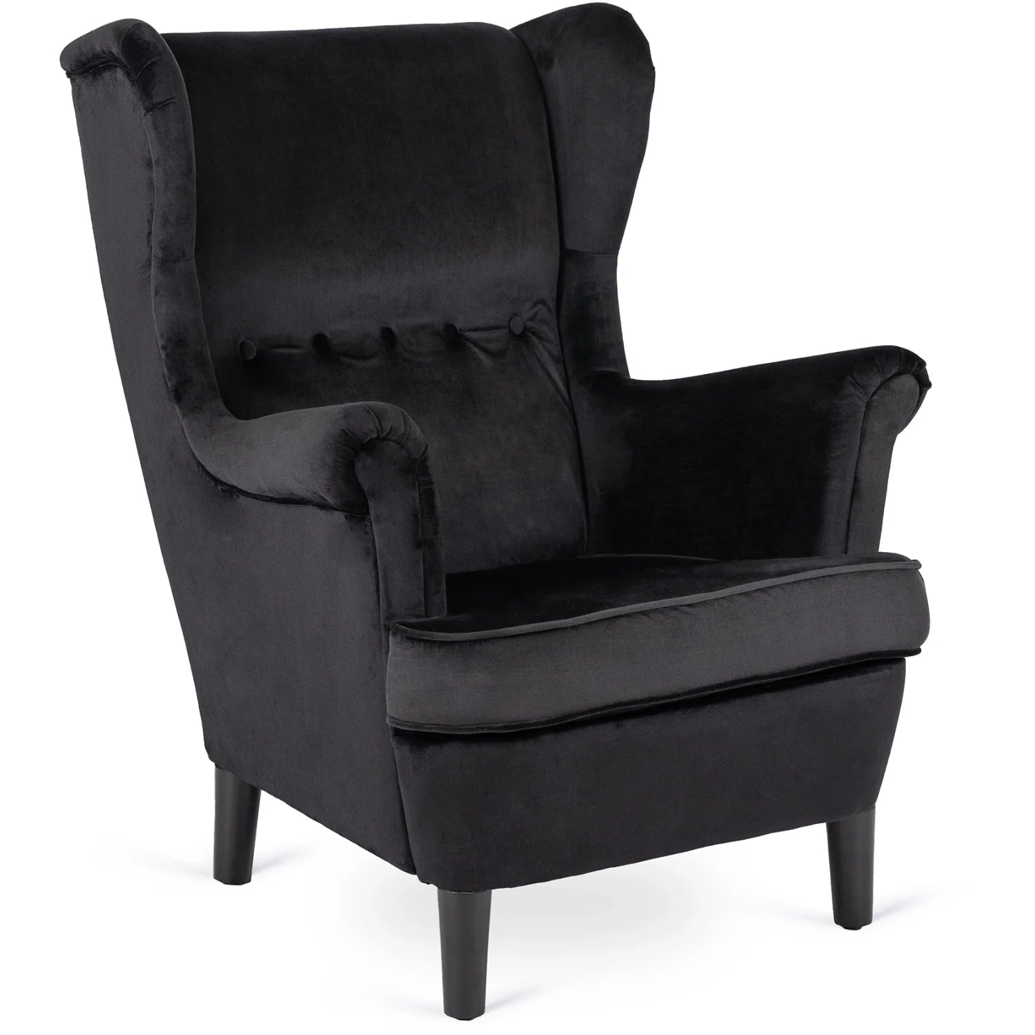 Elite KLARIS 2 Black Velvet Armchair