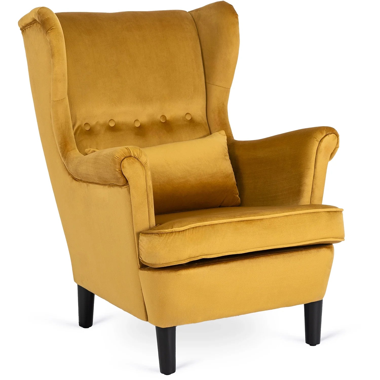 Elite KLARIS 2 Mustard Velvet Armchair