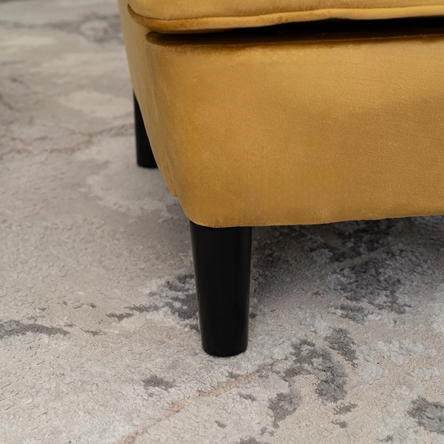 Elite KLARIS 2 Mustard Velvet Armchair