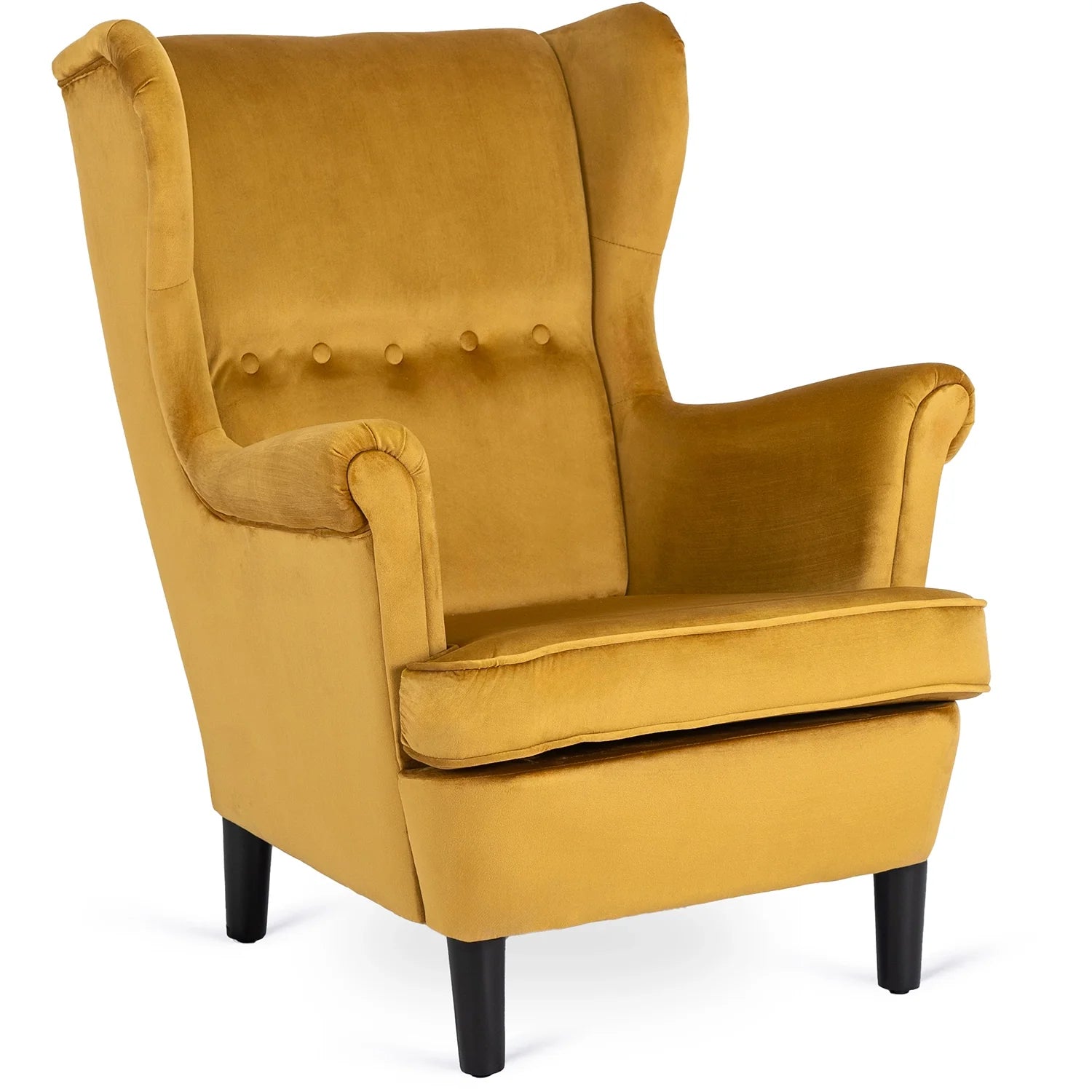Elite KLARIS 2 Mustard Velvet Armchair