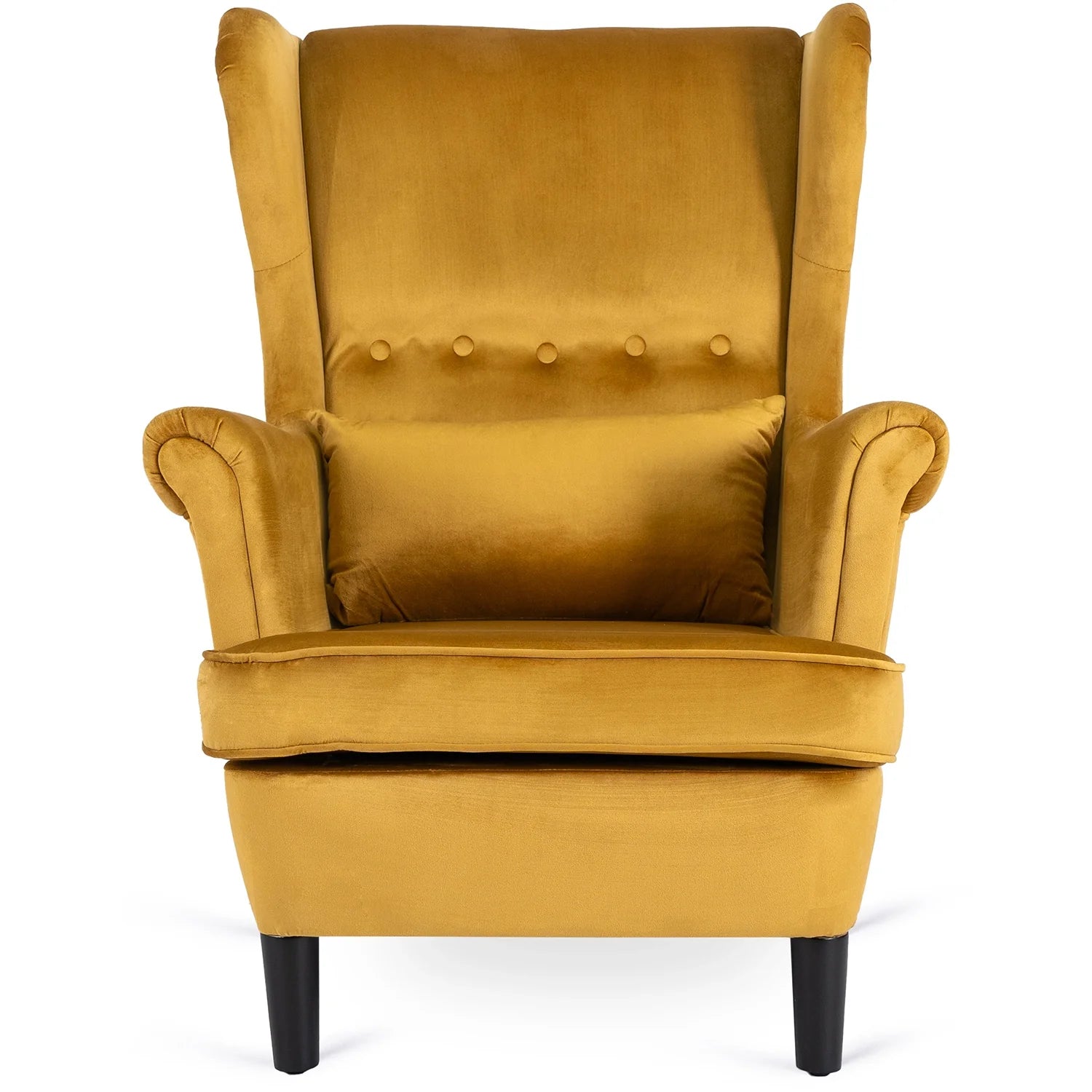 Elite KLARIS 2 Mustard Velvet Armchair