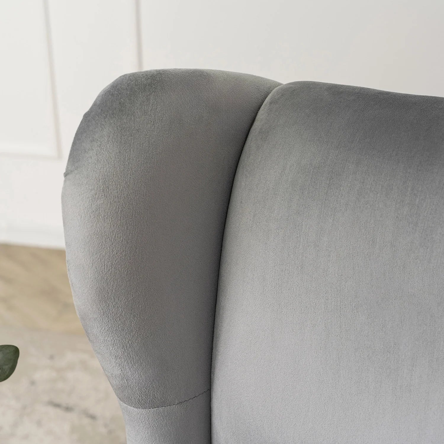 Elite KLARIS 2 Grey Velvet Armchair