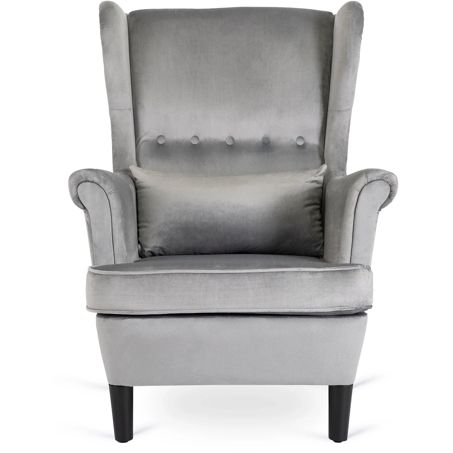Elite KLARIS 2 Grey Velvet Armchair