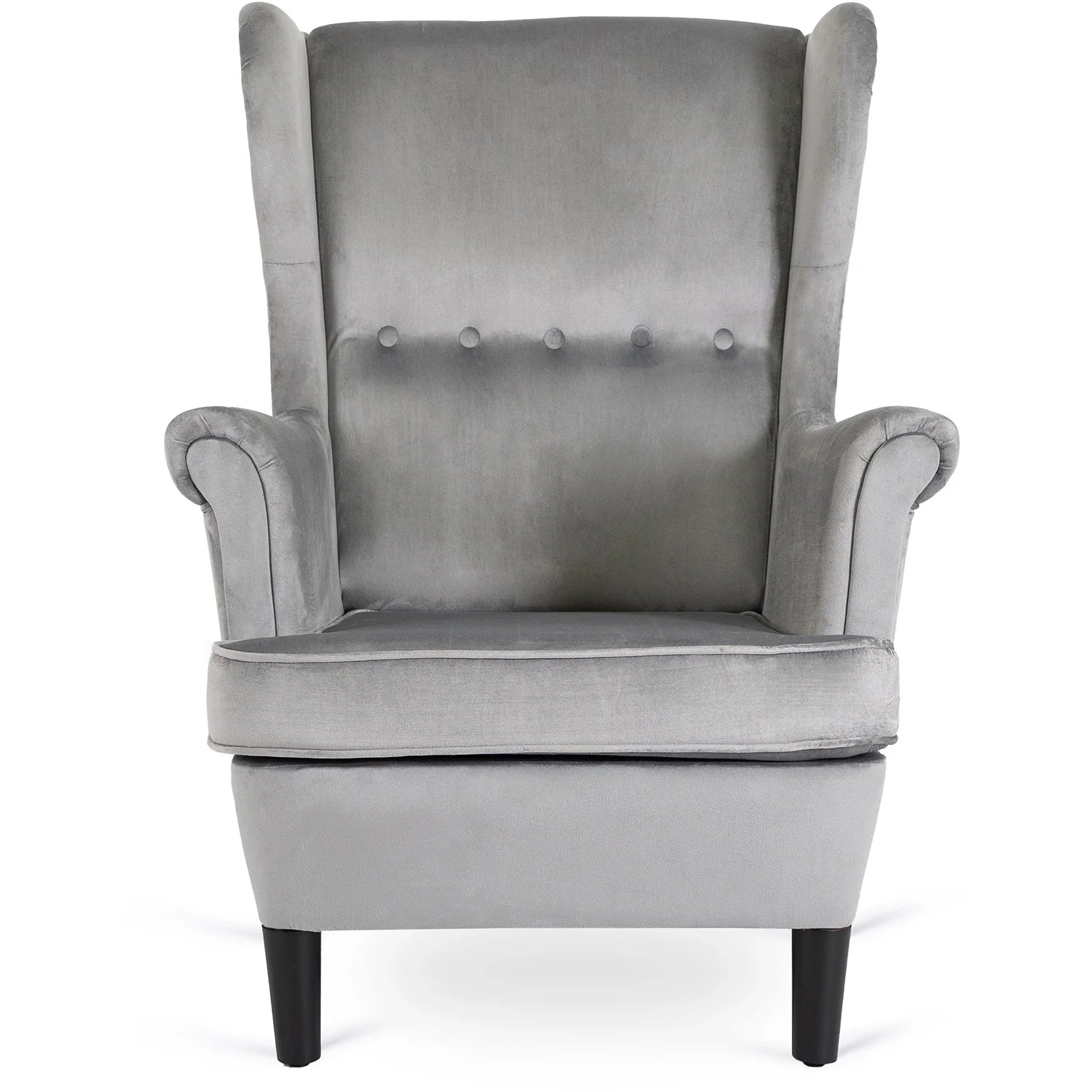 Elite KLARIS 2 Grey Velvet Armchair