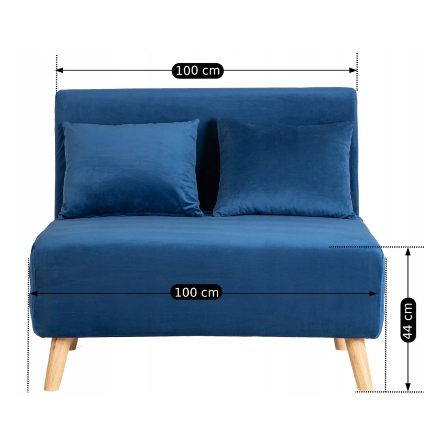 Elite MARRY 2 Navy Blue Armchair Bed