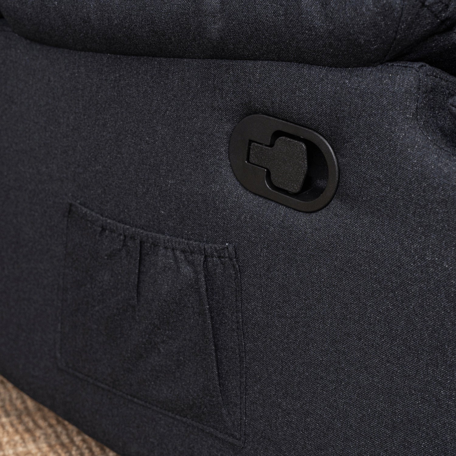 Elite RIKO Black Recliner Armchair