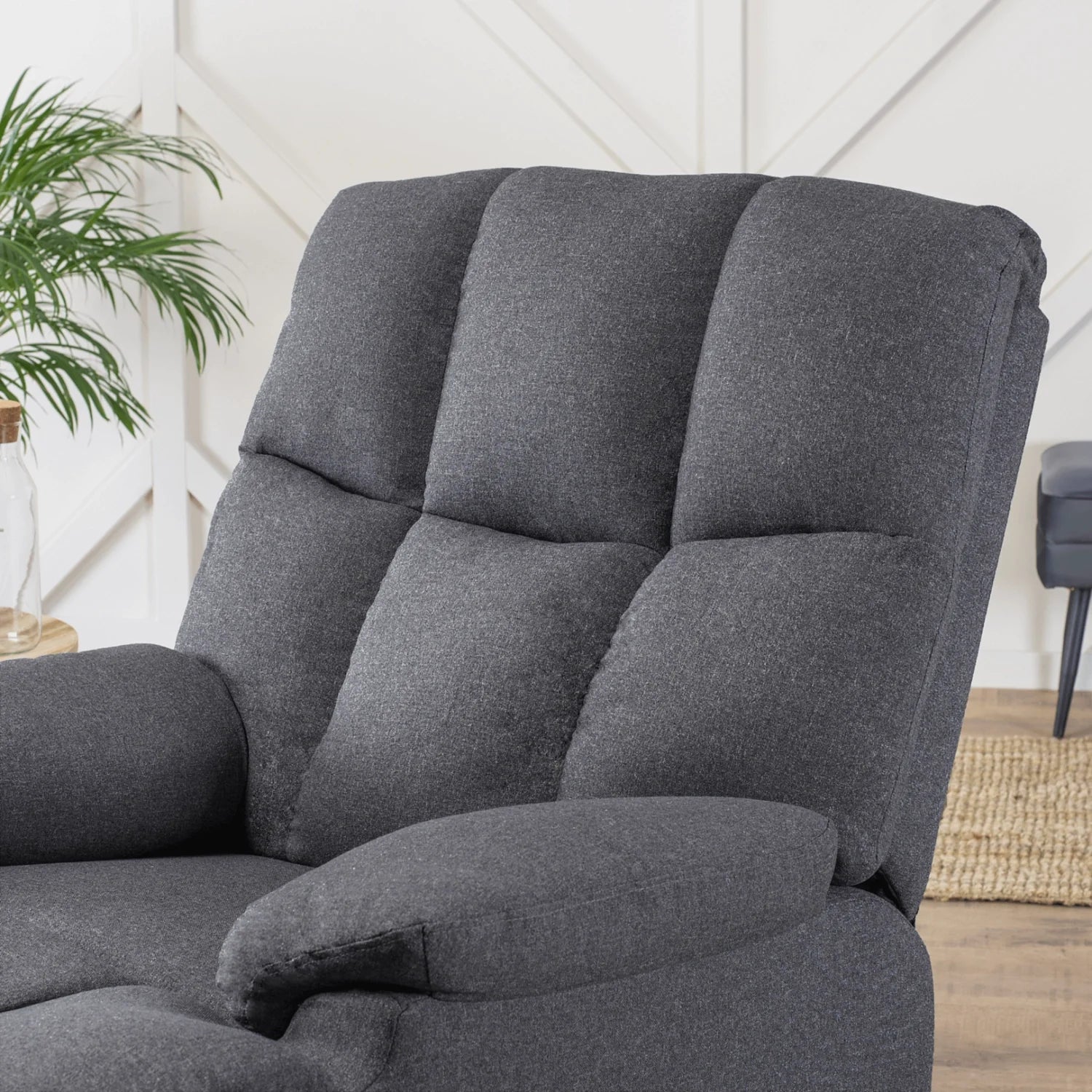 Elite RIKO Gray Recliner Armchair