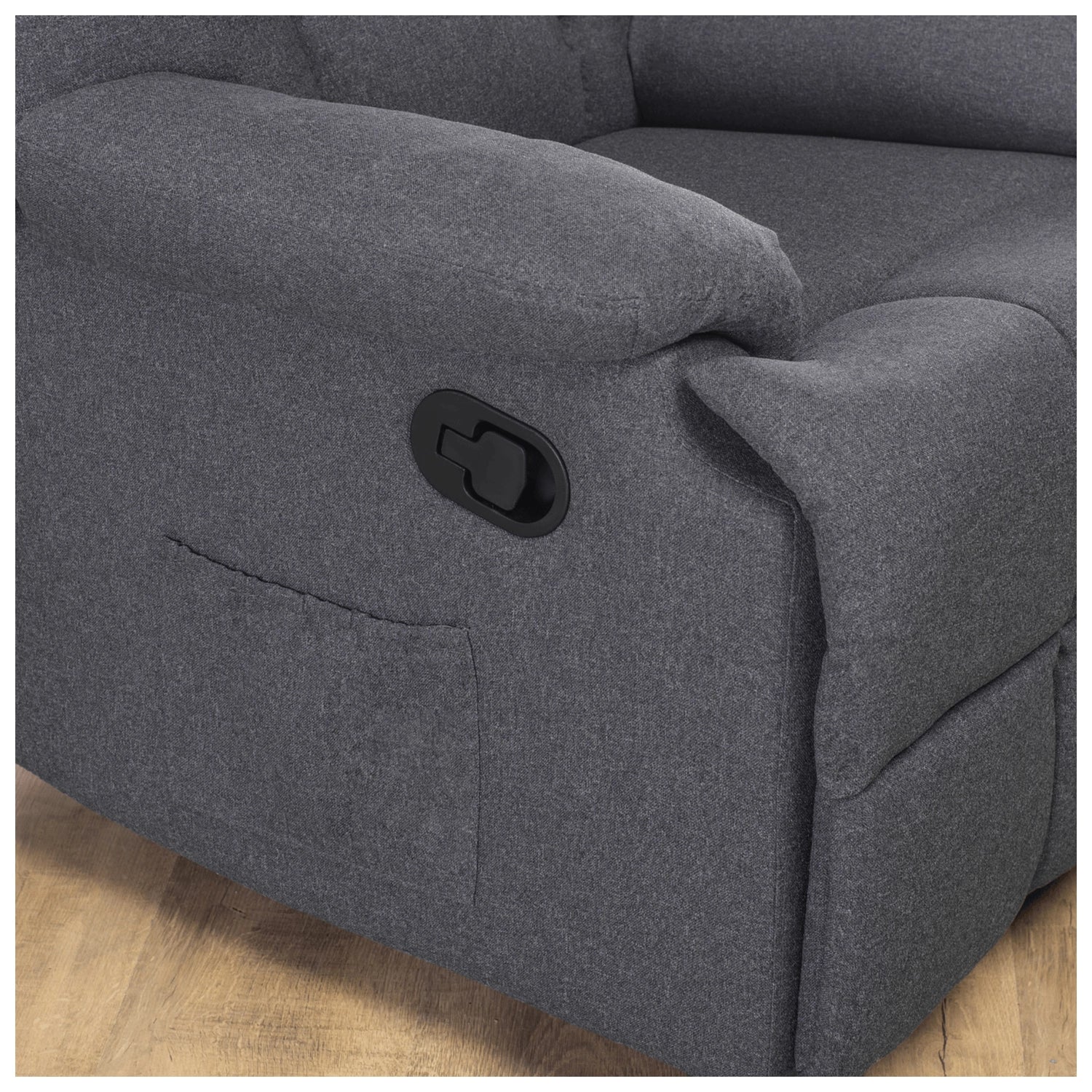 Elite RIKO Gray Recliner Armchair