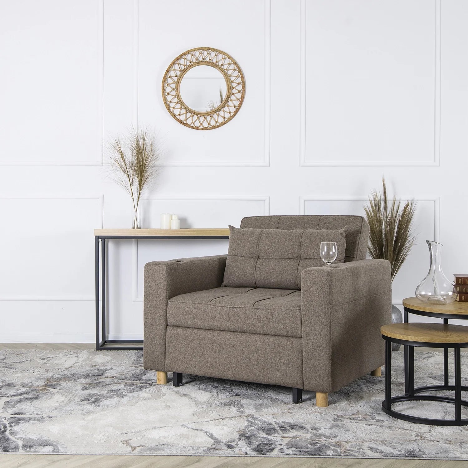 Elite SOLOR Beige Sesselbett