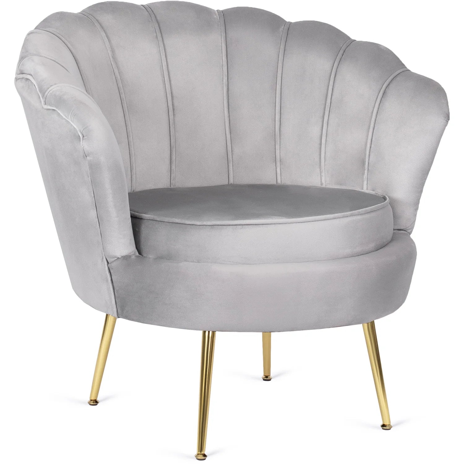 Elite ANGEL Sessel aus grauem Samt