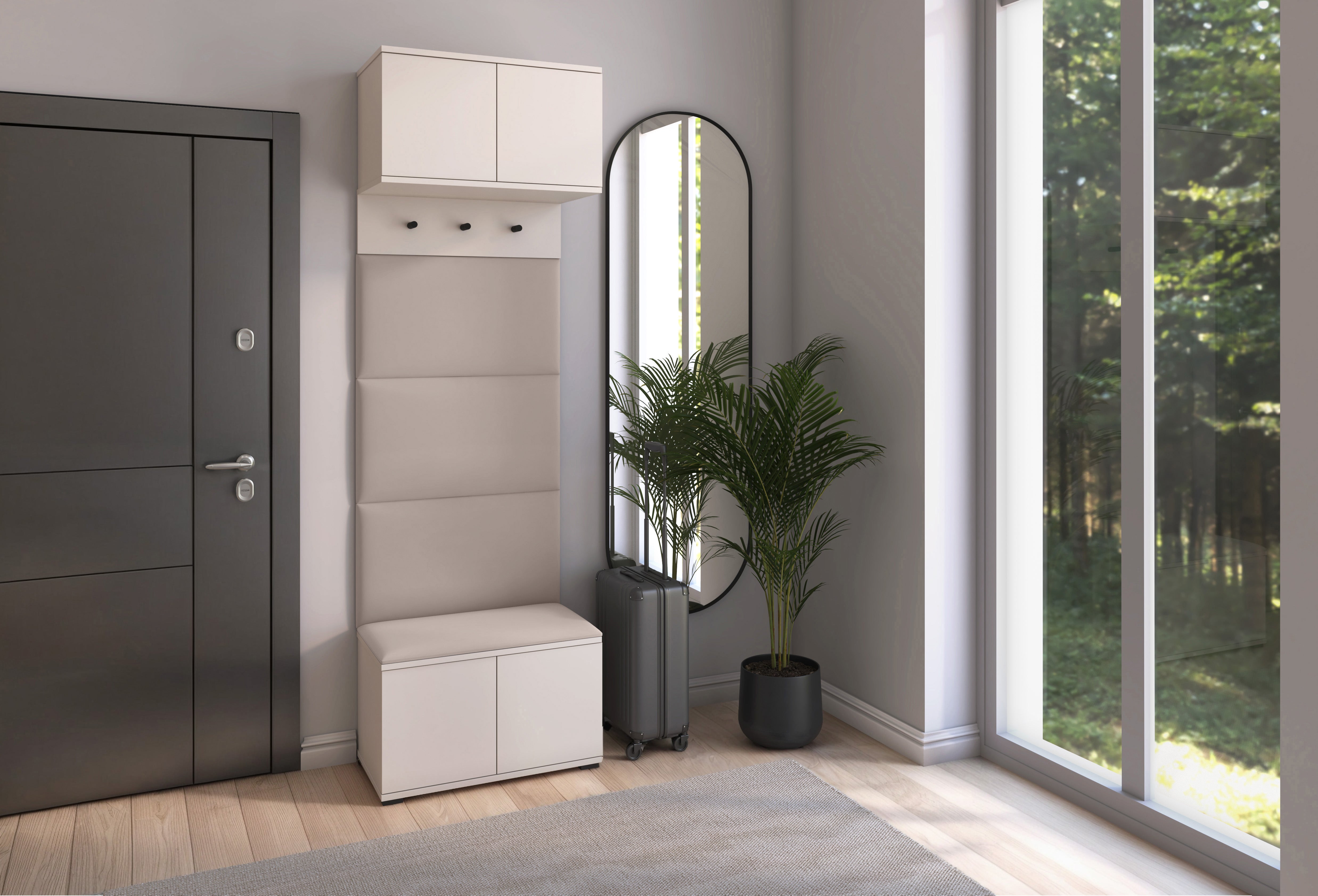 PK Bianco 5 Flurgarderoben-Set – Beige