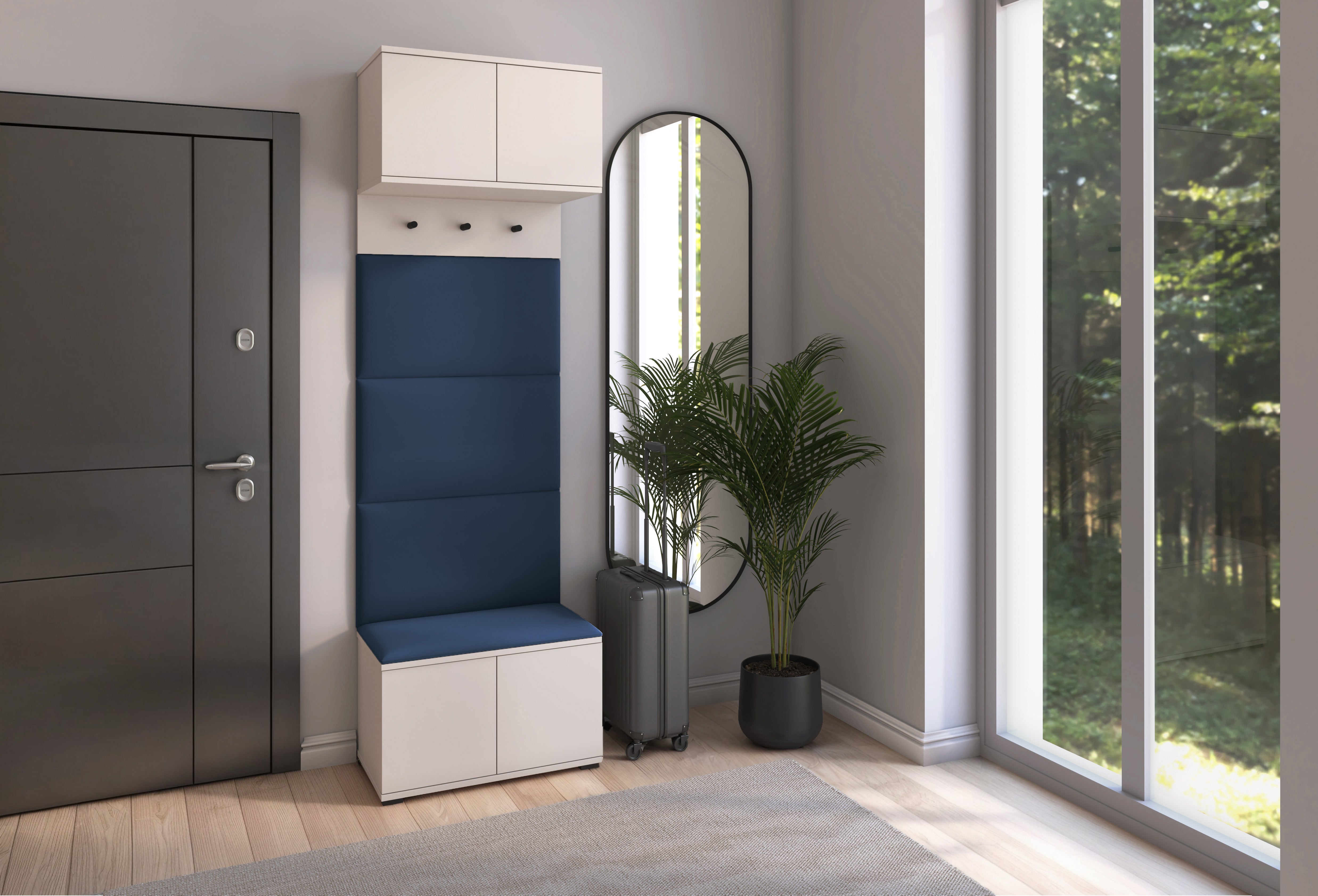 PK Bianco 5 Flurgarderoben-Set – Tiefblau